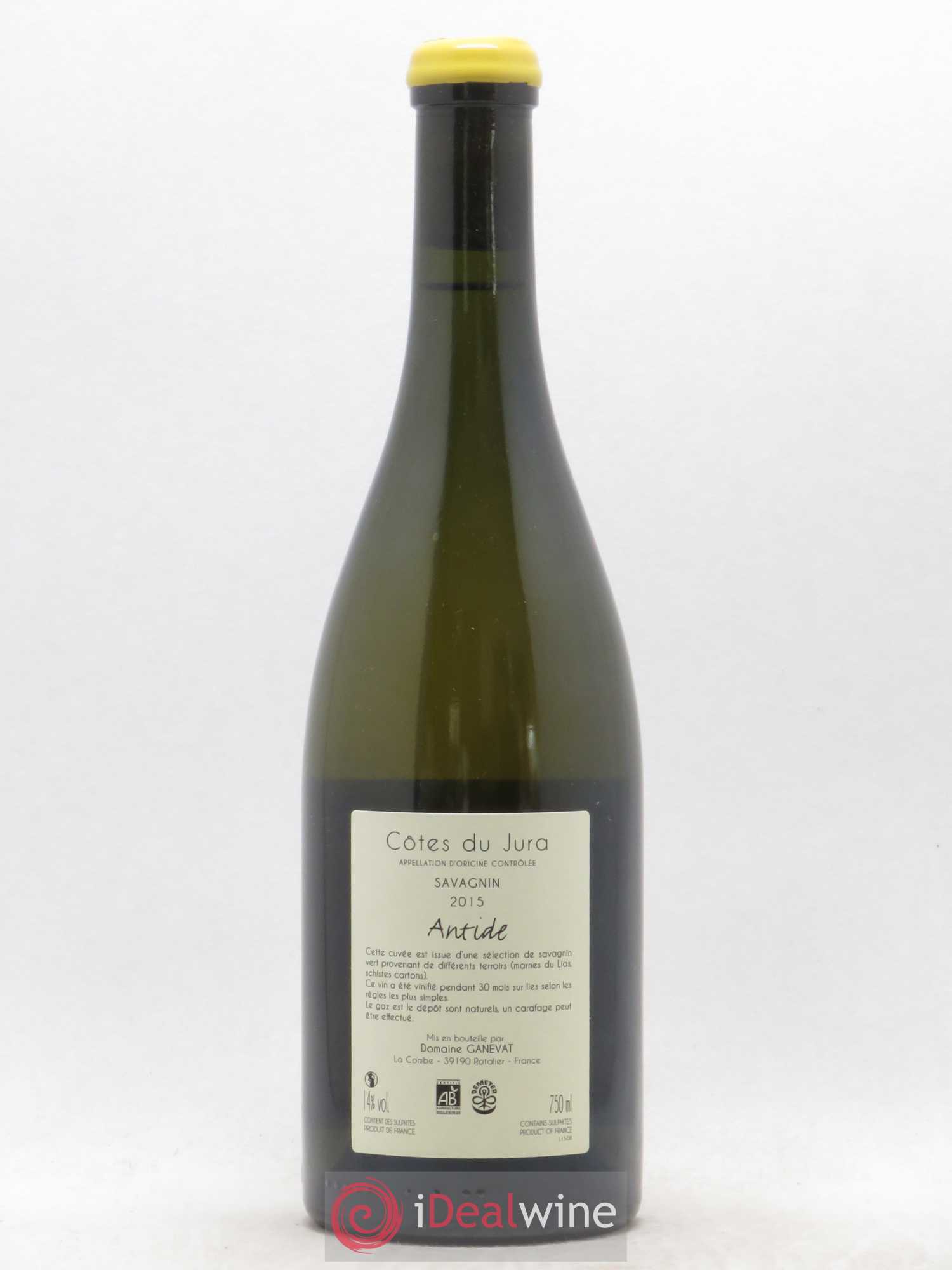 Côtes du Jura Savagnin Antide Jean-François Ganevat (Domaine) 2015 - Lot of 1 bottle - 1