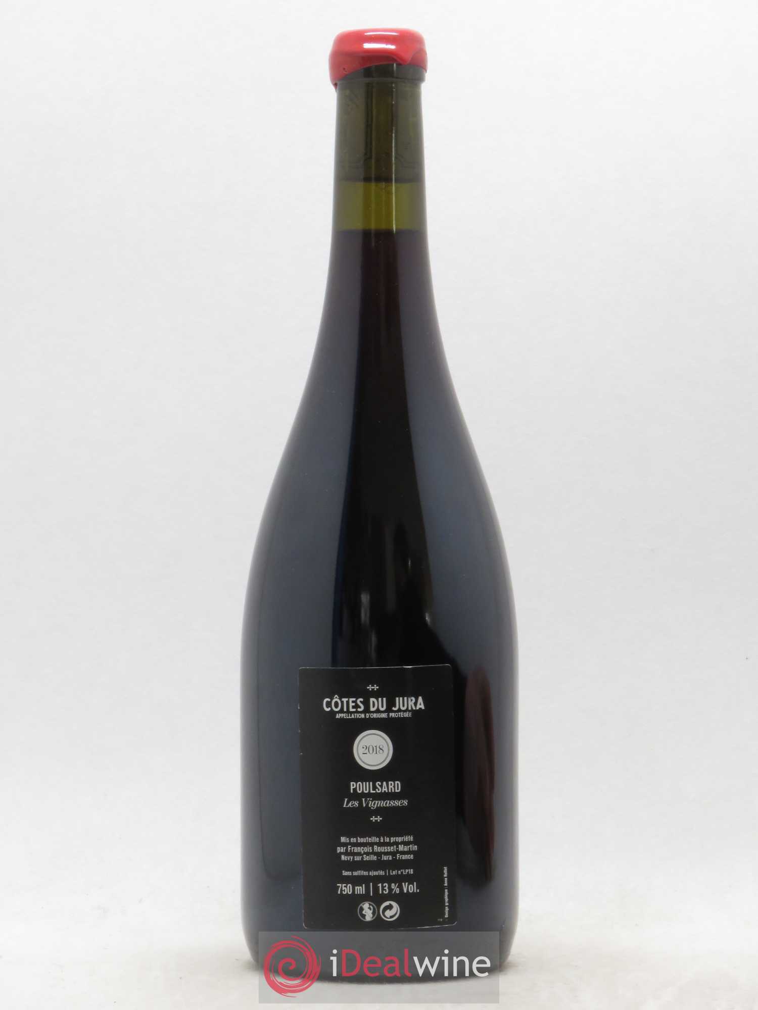 Côtes du Jura Les Vignasses Poulsard François Rousset Martin 2018 - Lot de 1 bouteille - 1