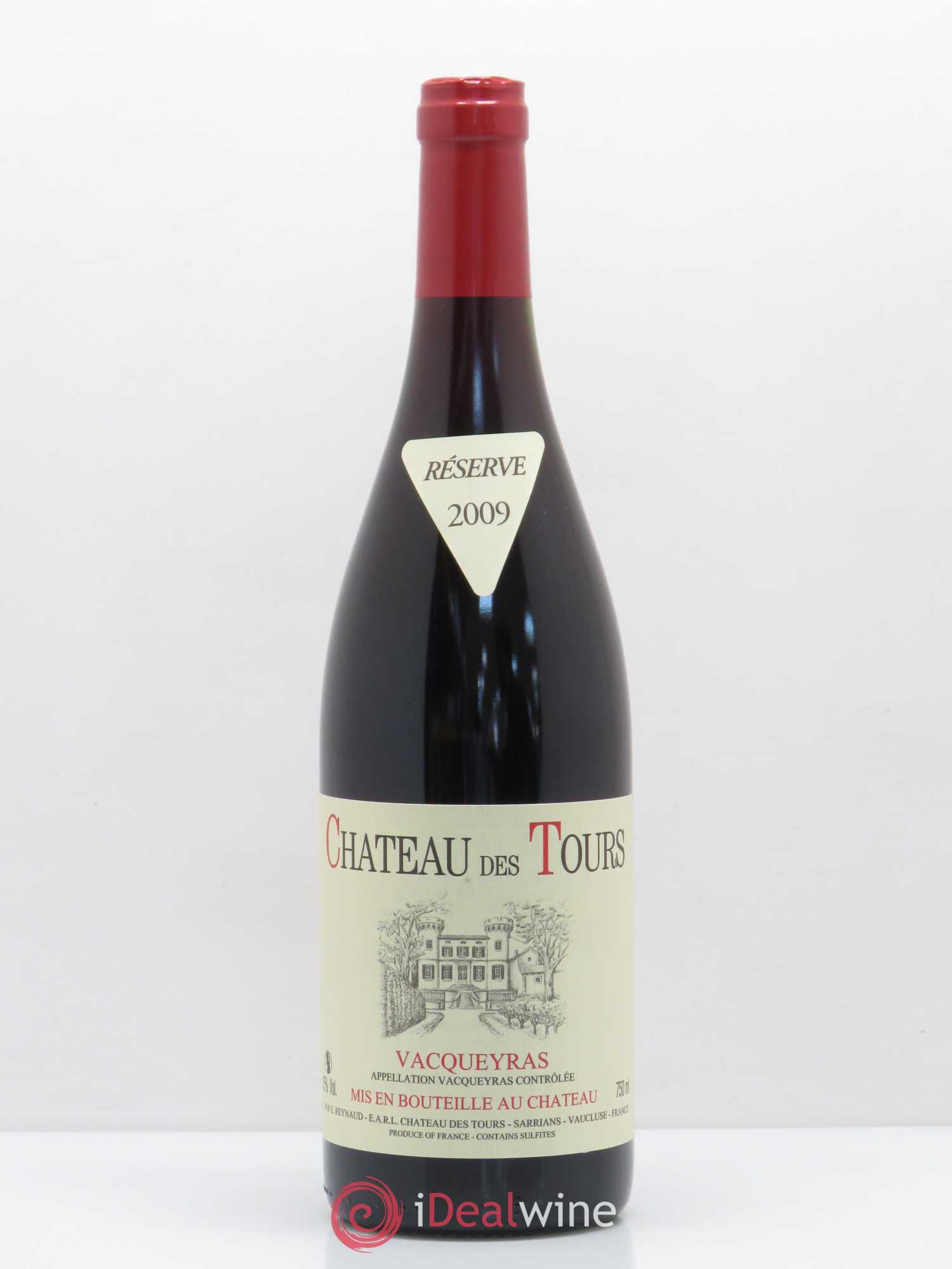 Vacqueyras Château des Tours Emmanuel Reynaud 2009 - Lot de 1 bouteille - 0