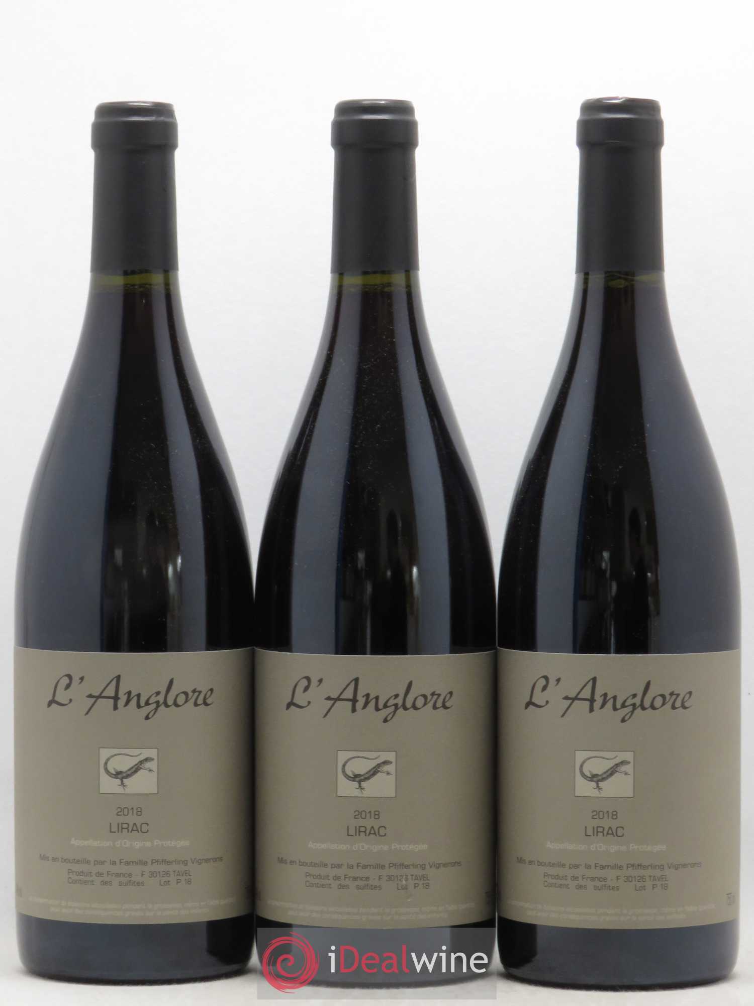 Lirac L'Anglore 2018 - Lot de 3 bouteilles - 0