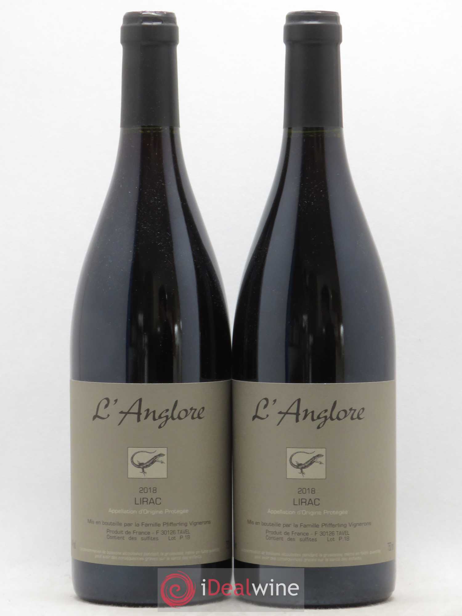 Lirac L'Anglore 2018 - Lot de 2 bouteilles - 0