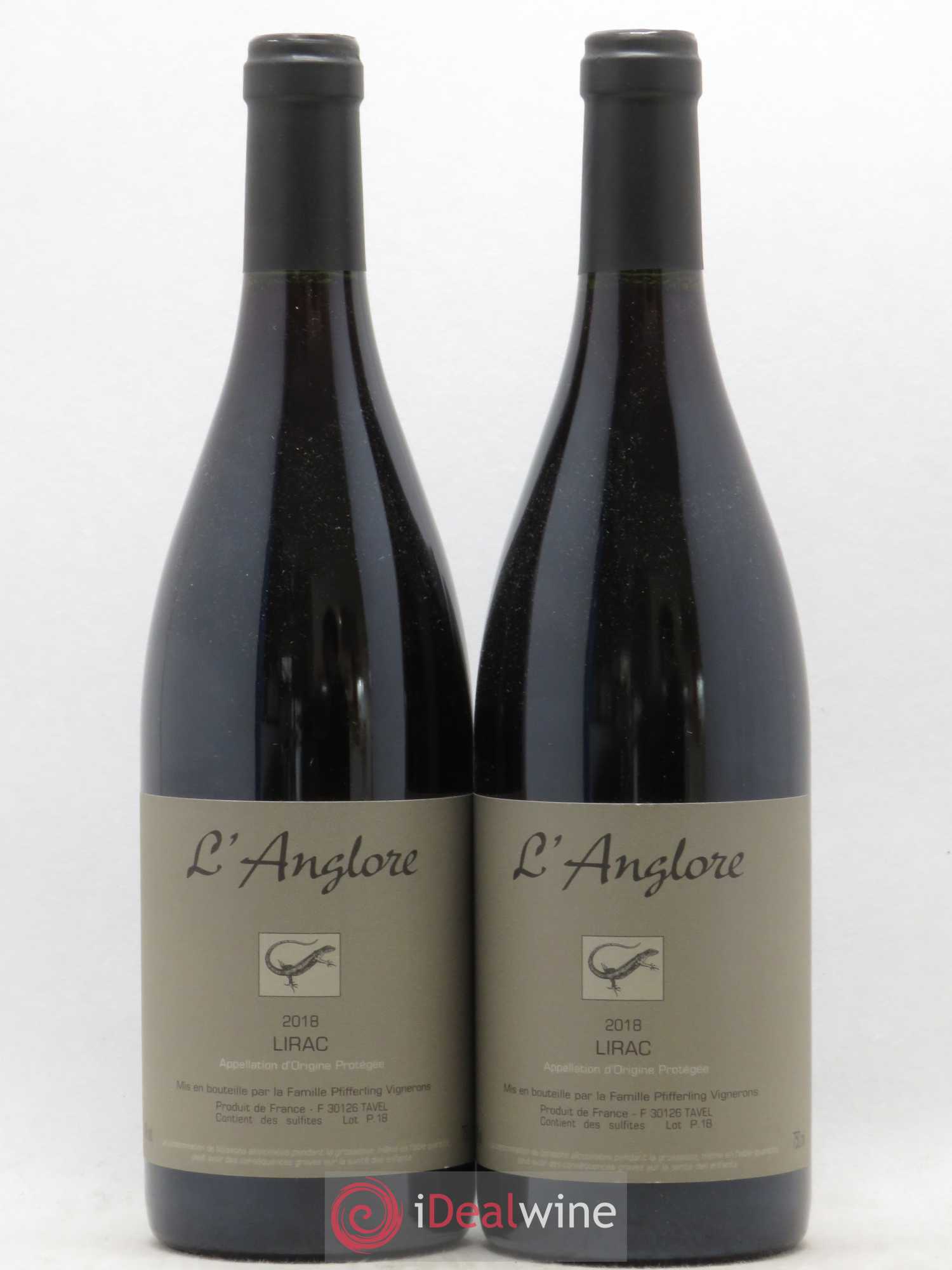 Lirac L'Anglore 2018 - Lot de 2 bouteilles - 0