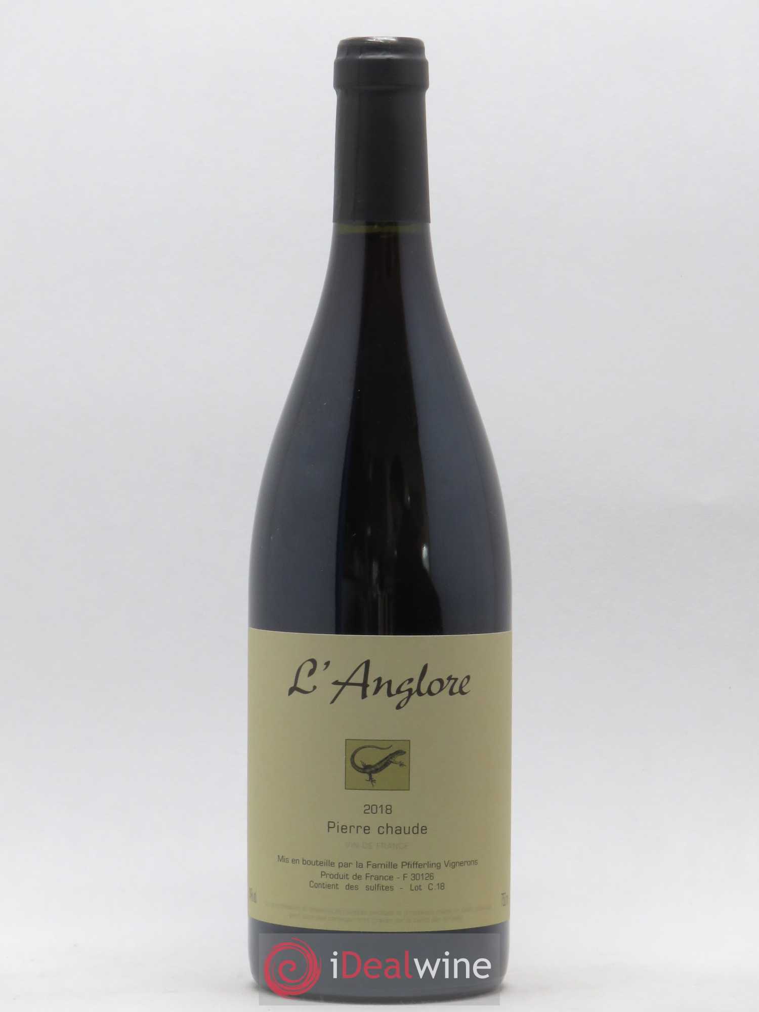 Vin de France Pierre chaude L'Anglore 2018 - Lot de 1 bouteille - 0