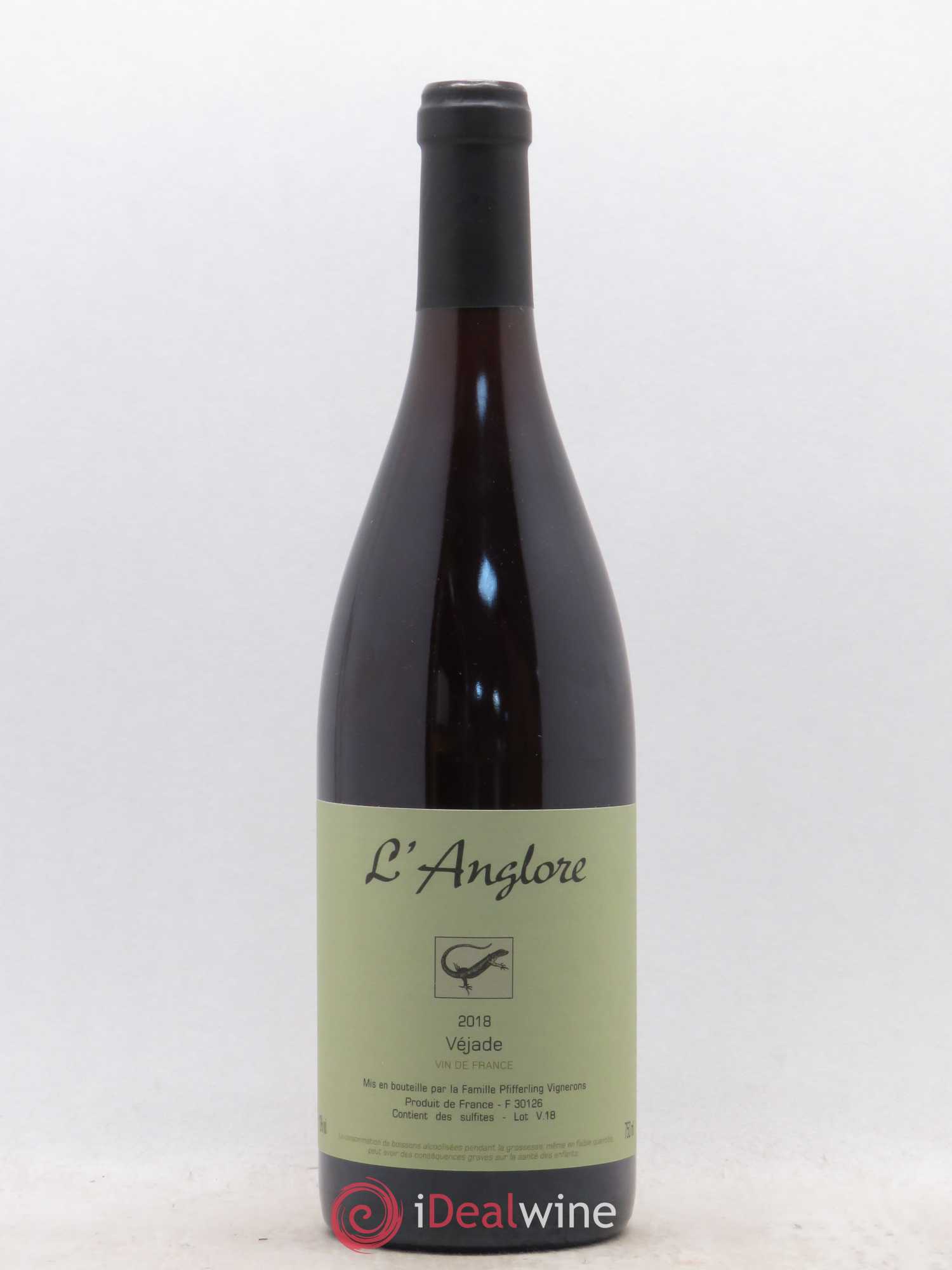Vin de France Véjade L'Anglore 2018 - Lot de 1 bouteille - 0