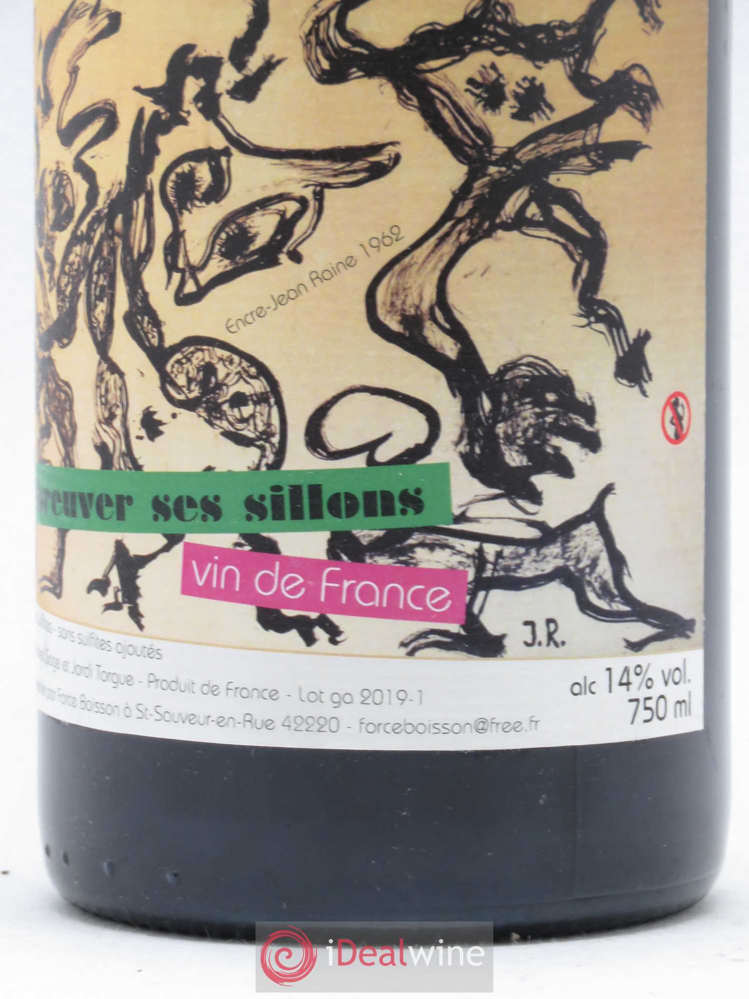 Vin de France Abreuver ses sillons Daniel Sage 2018 - Lot de 1 bouteille - 1