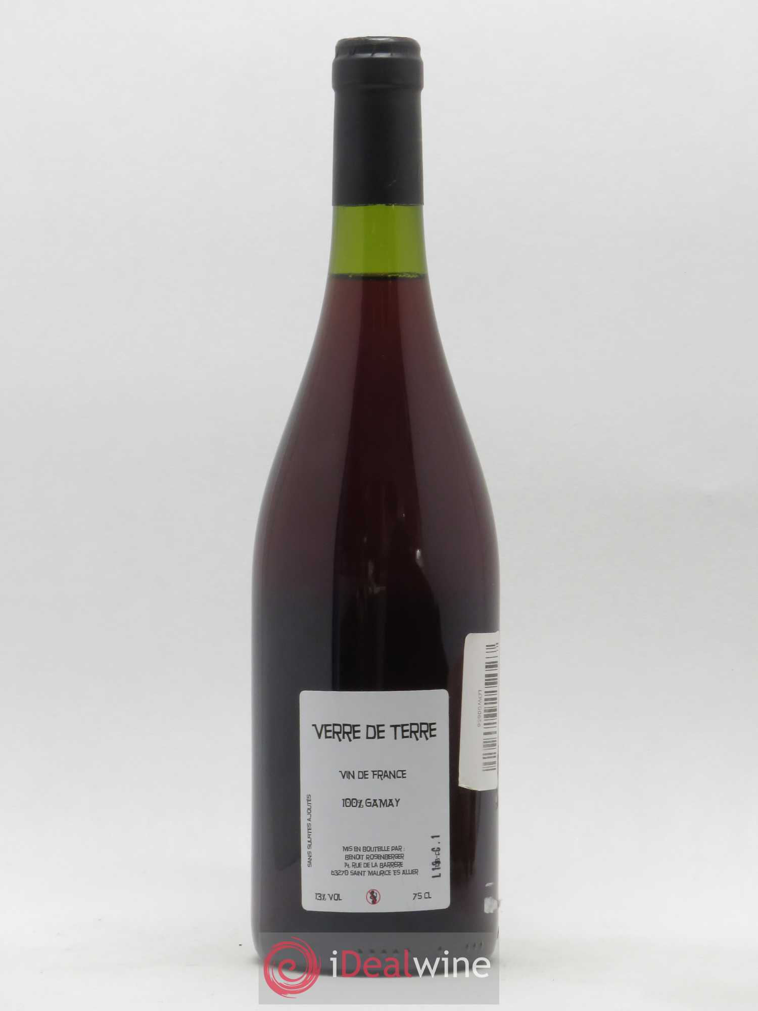 Vin de France Verre de Terre Loup des Vignes Benoit Rosenberger 2019 - Lot de 1 bouteille - 1