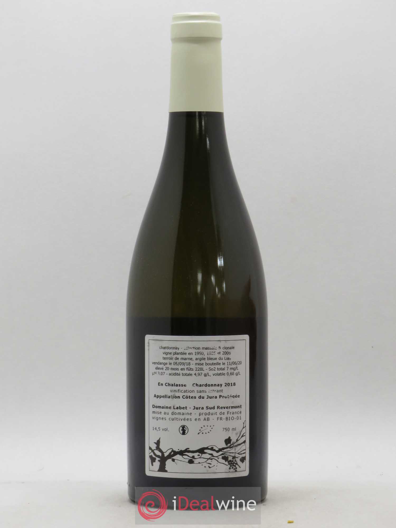 Côtes du Jura Chardonnay En Chalasse Romain - Julien - Charline Labet 2018 - Lot de 1 bouteille - 1