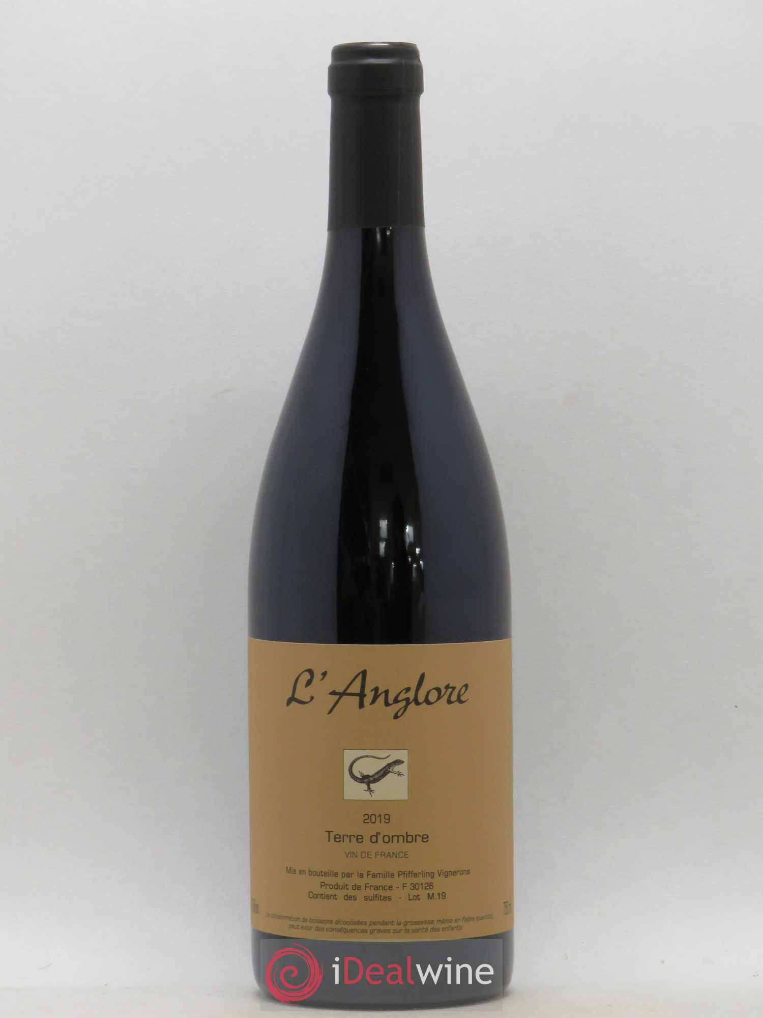 Vin de France Terre d'Ombre L'Anglore 2019 - Lot de 1 bouteille - 0