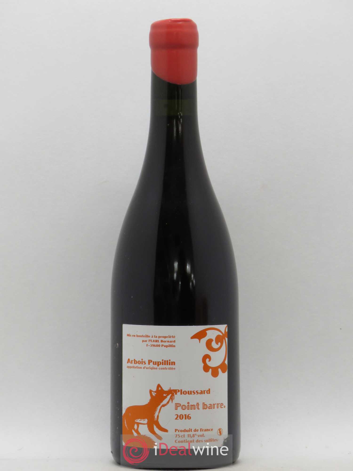 Arbois Ploussard Pupillin Point Barre Bornard 2016 - Posten von 1 Flasche - 0