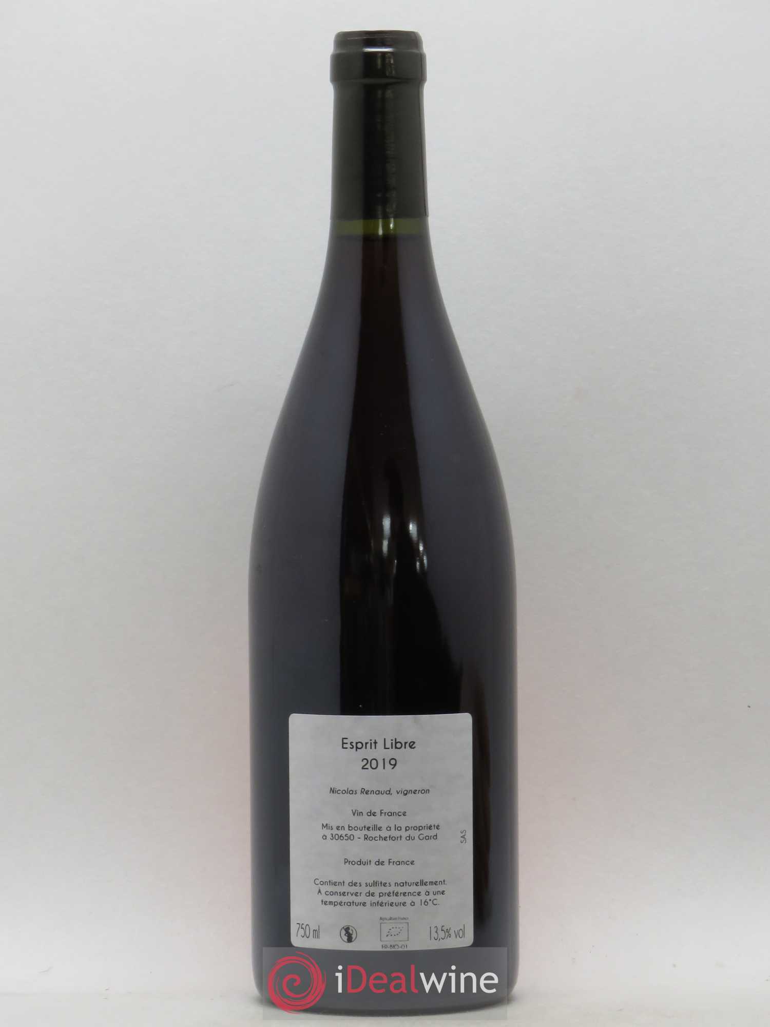Vin de France Esprit Libre Clos des Grillons 2019 - Lot de 1 bouteille - 1