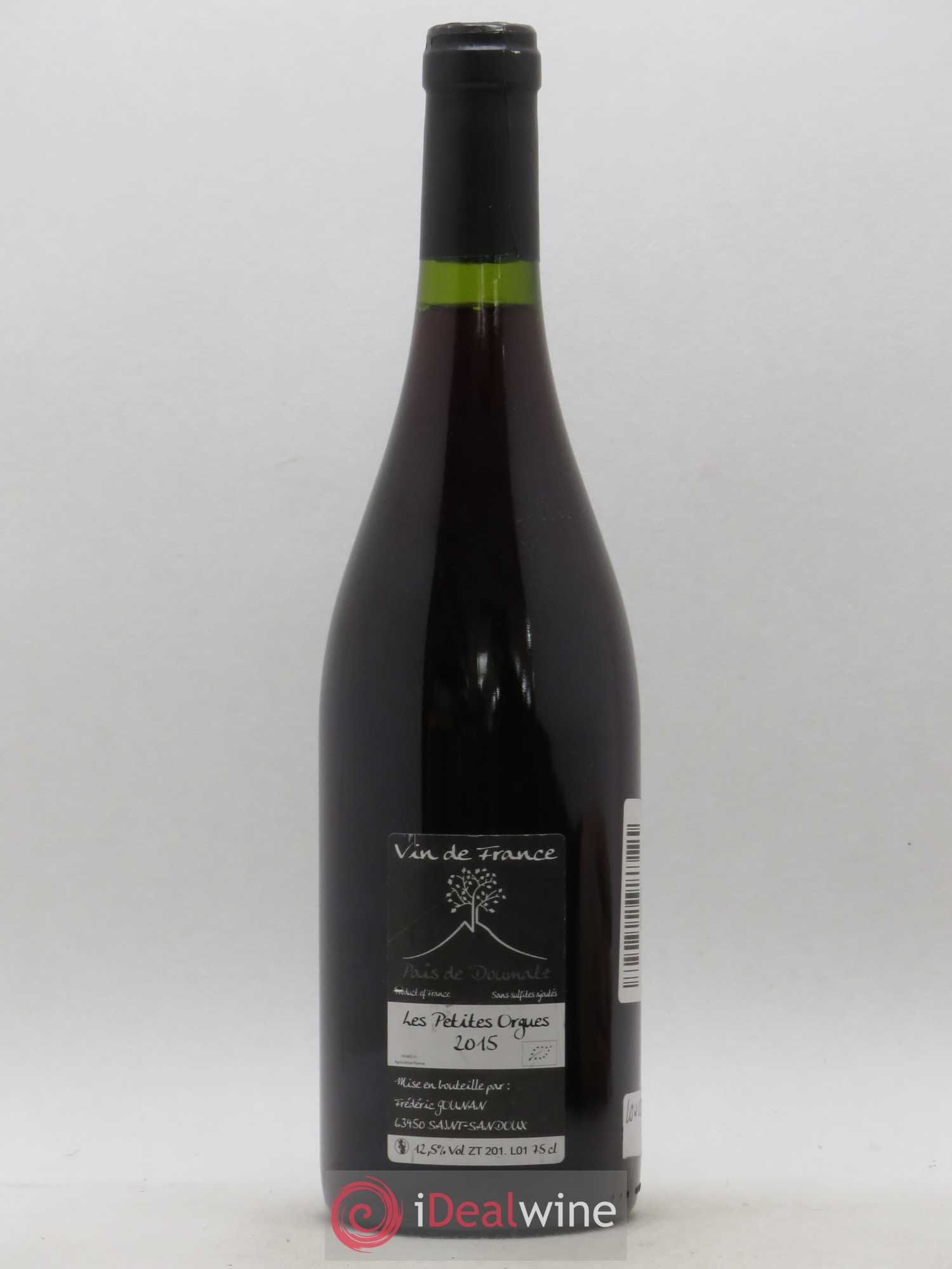Vin de France Les Petites Orgues Vignoble de l'Arbre Blanc 2015 - Lot de 1 bouteille - 1