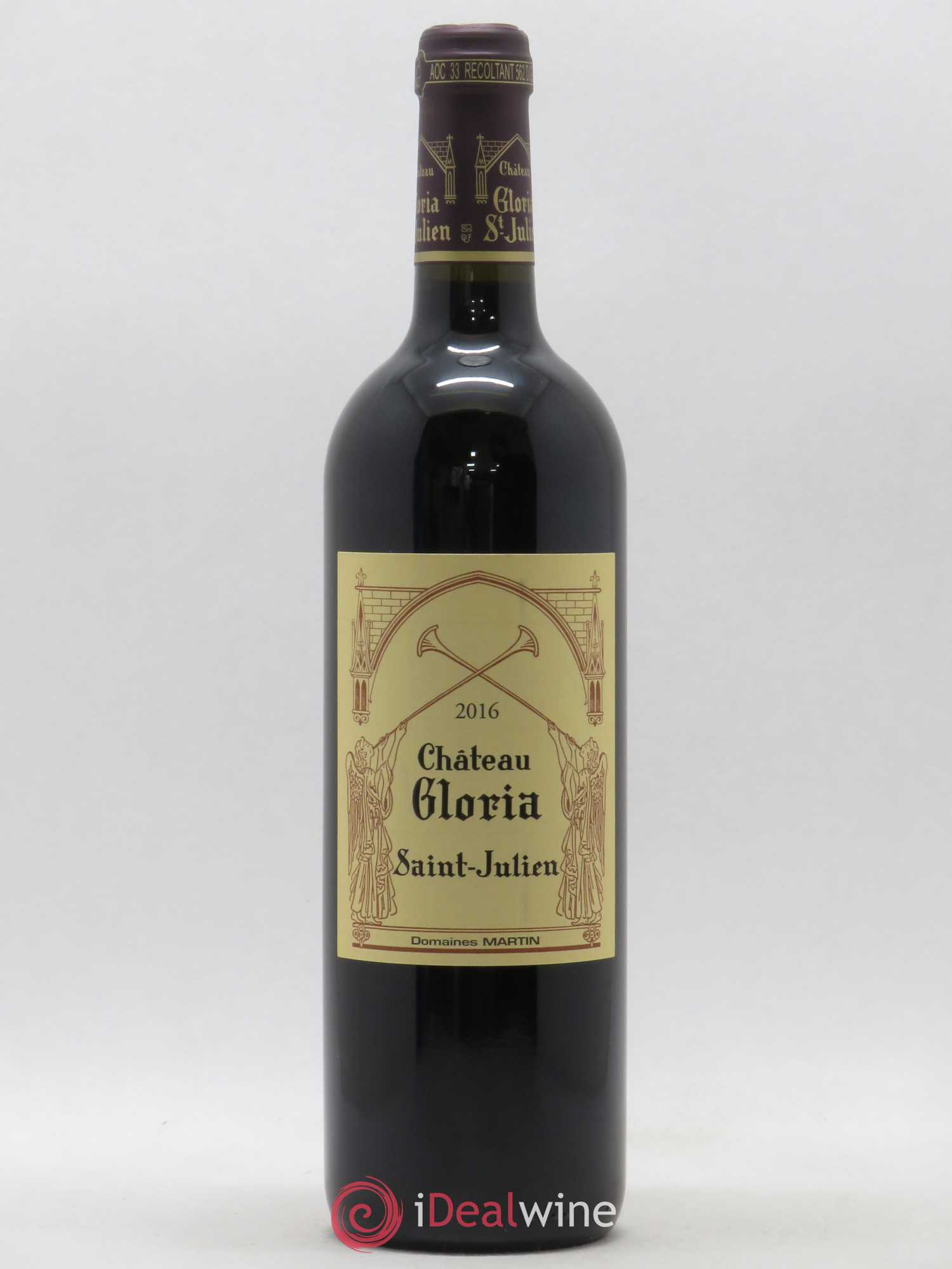 Château Gloria 2016 - Lot de 1 bouteille - 0