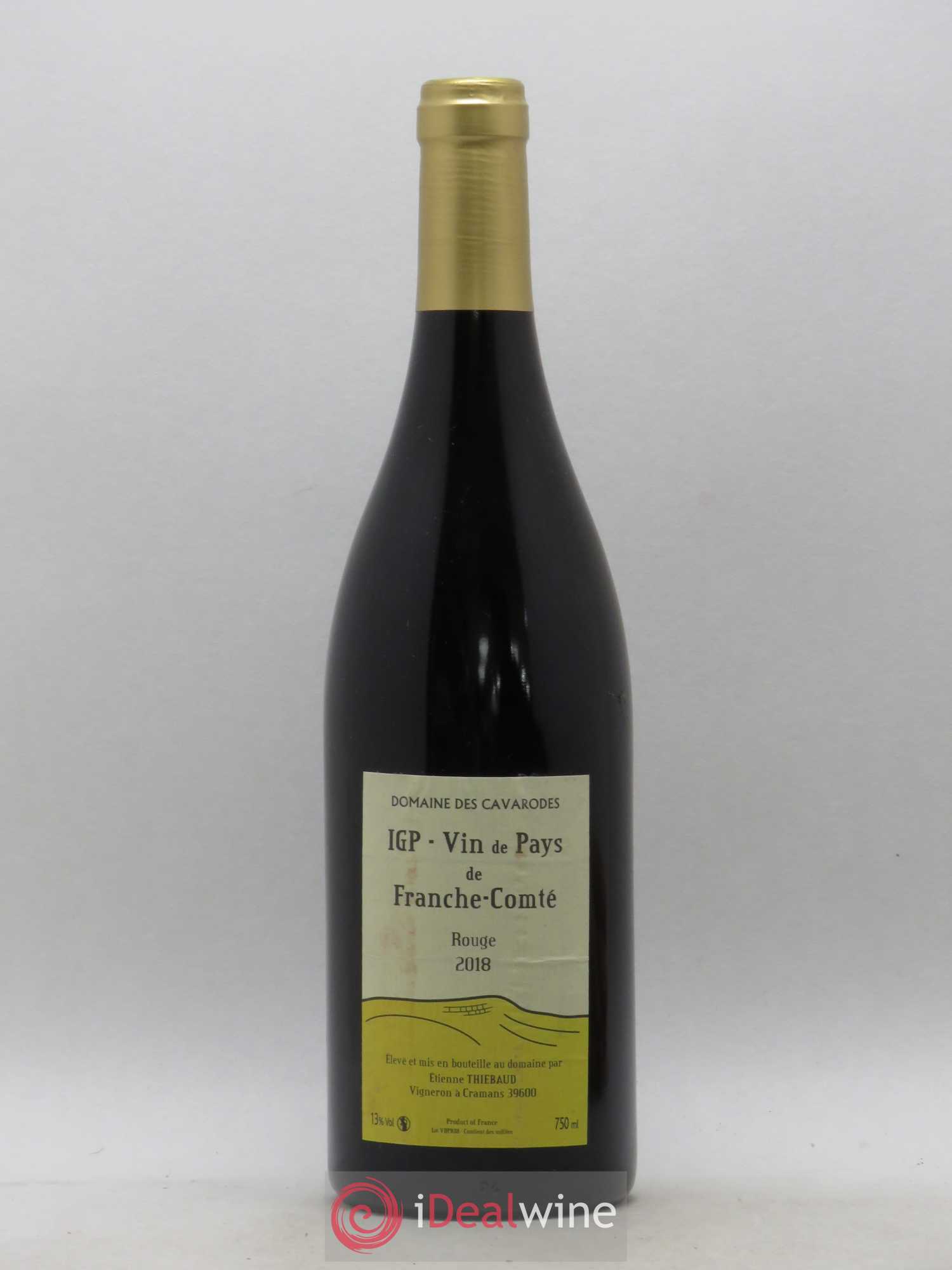 Vin de France IGP Vin de Pays de Franche Comté Domaine des Cavarodes 2018 - Posten von 1 Flasche - 0