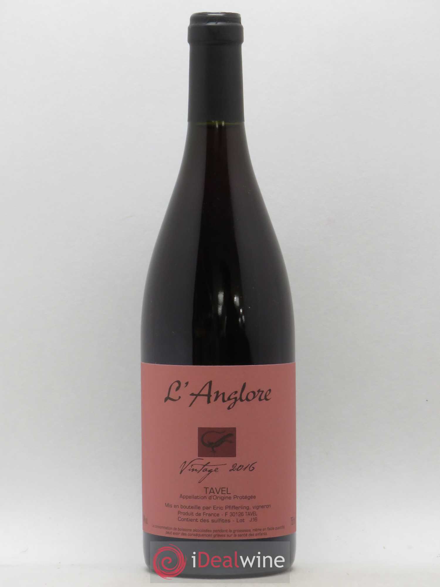 Tavel Vintage L'Anglore 2016 - Lot de 1 bouteille - 0