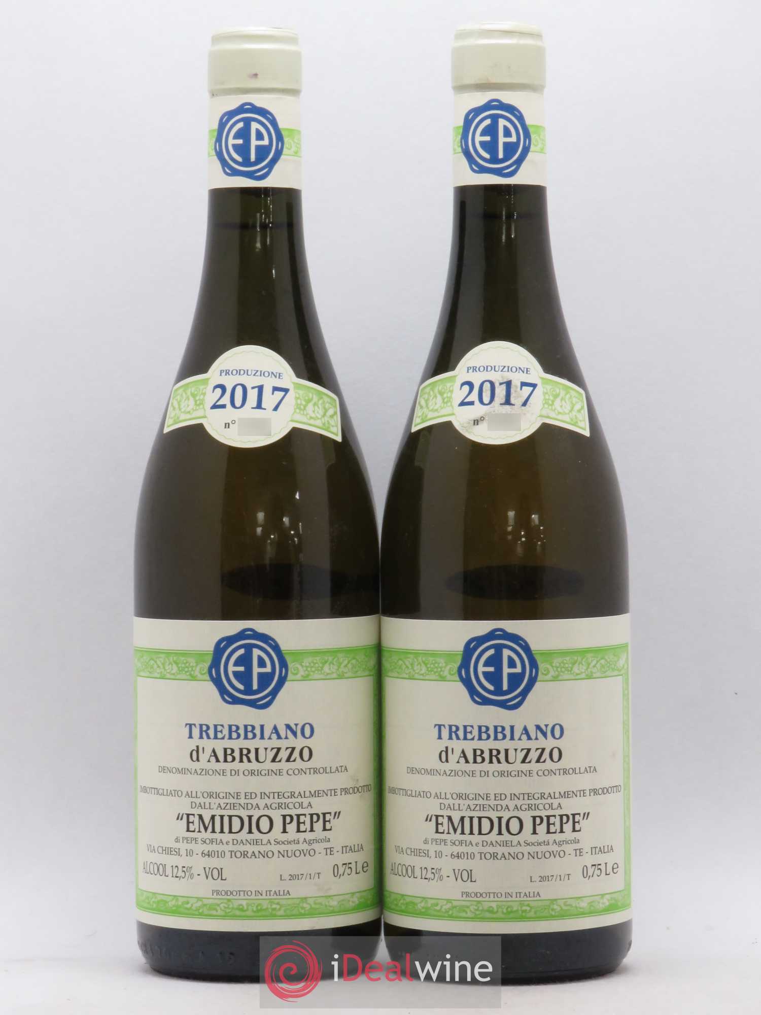Trebbiano d'Abruzzo DOC Vecchie Viti Emidio Pepe 2017 - Lot de 2 bouteilles - 0