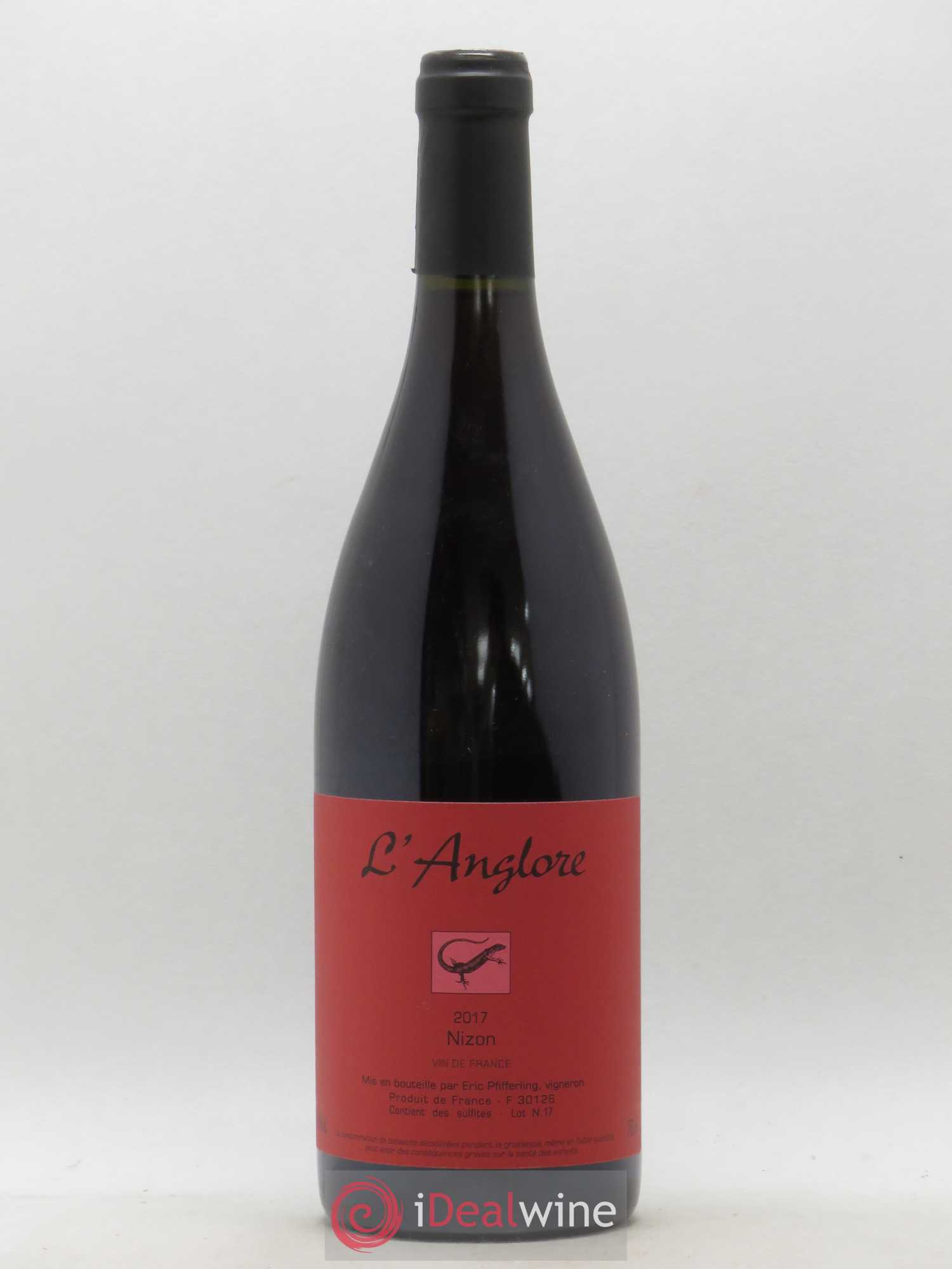 Vin de France Nizon L'Anglore 2017 - Lot de 1 bouteille - 0