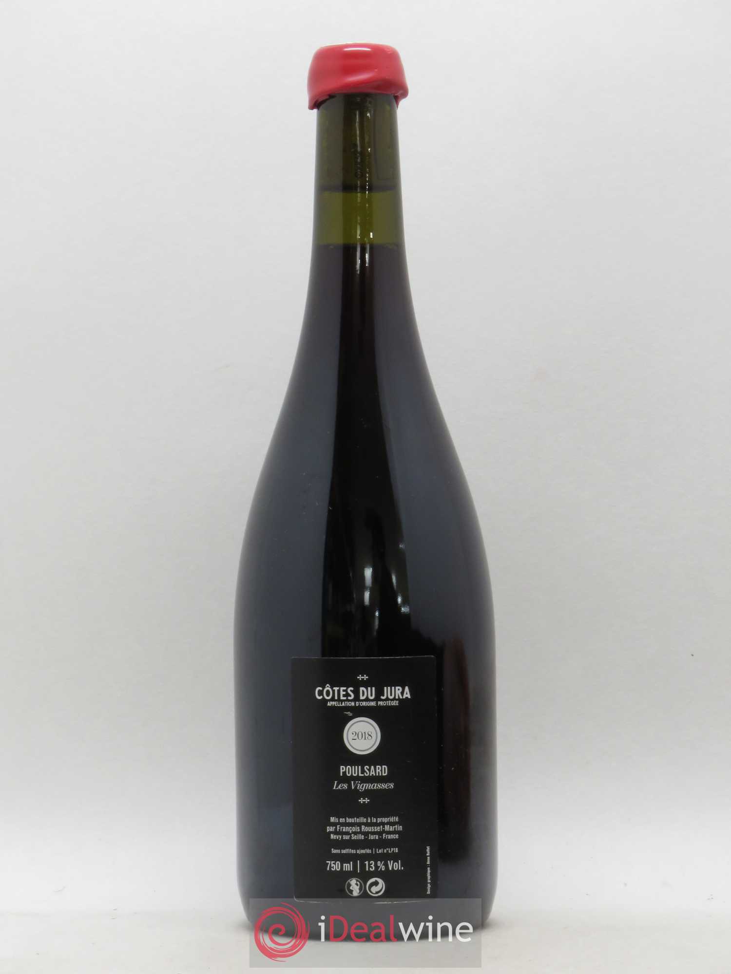 Côtes du Jura Les Vignasses Poulsard François Rousset Martin 2018 - Lot de 1 bouteille - 1