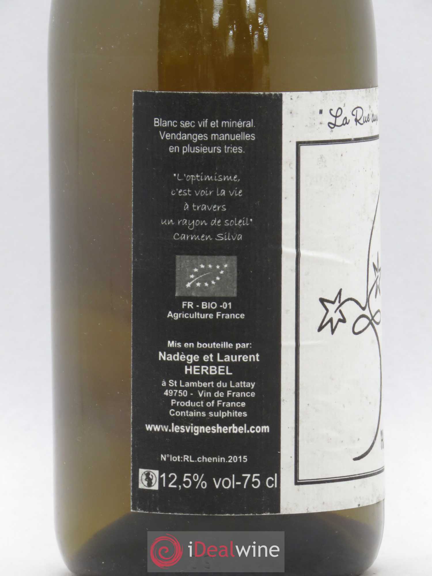 Vin de France La Rue aux Loups Les Vignes Herbel (sans prix de réserve) 2015 - Posten von 1 Flasche - 1