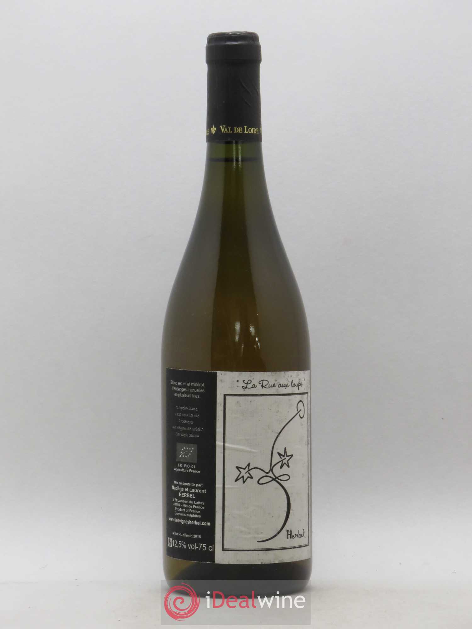 Vin de France La Rue aux Loups Les Vignes Herbel (sans prix de réserve) 2015 - Posten von 1 Flasche - 0