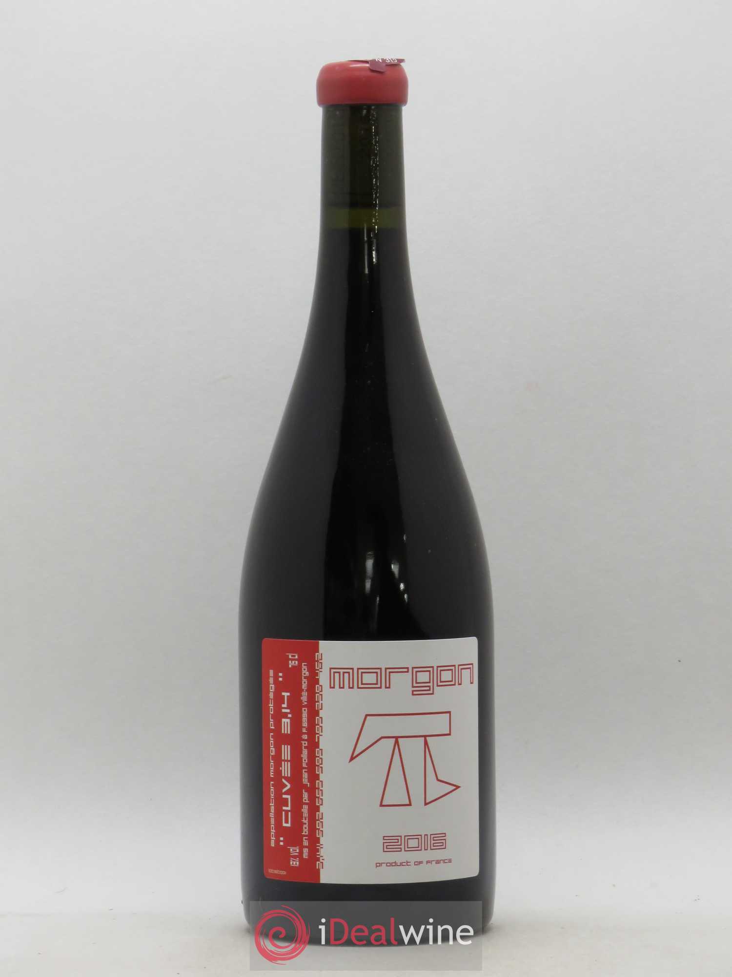 Morgon 3.14 Jean Foillard 2016 - Lot de 1 bouteille - 0
