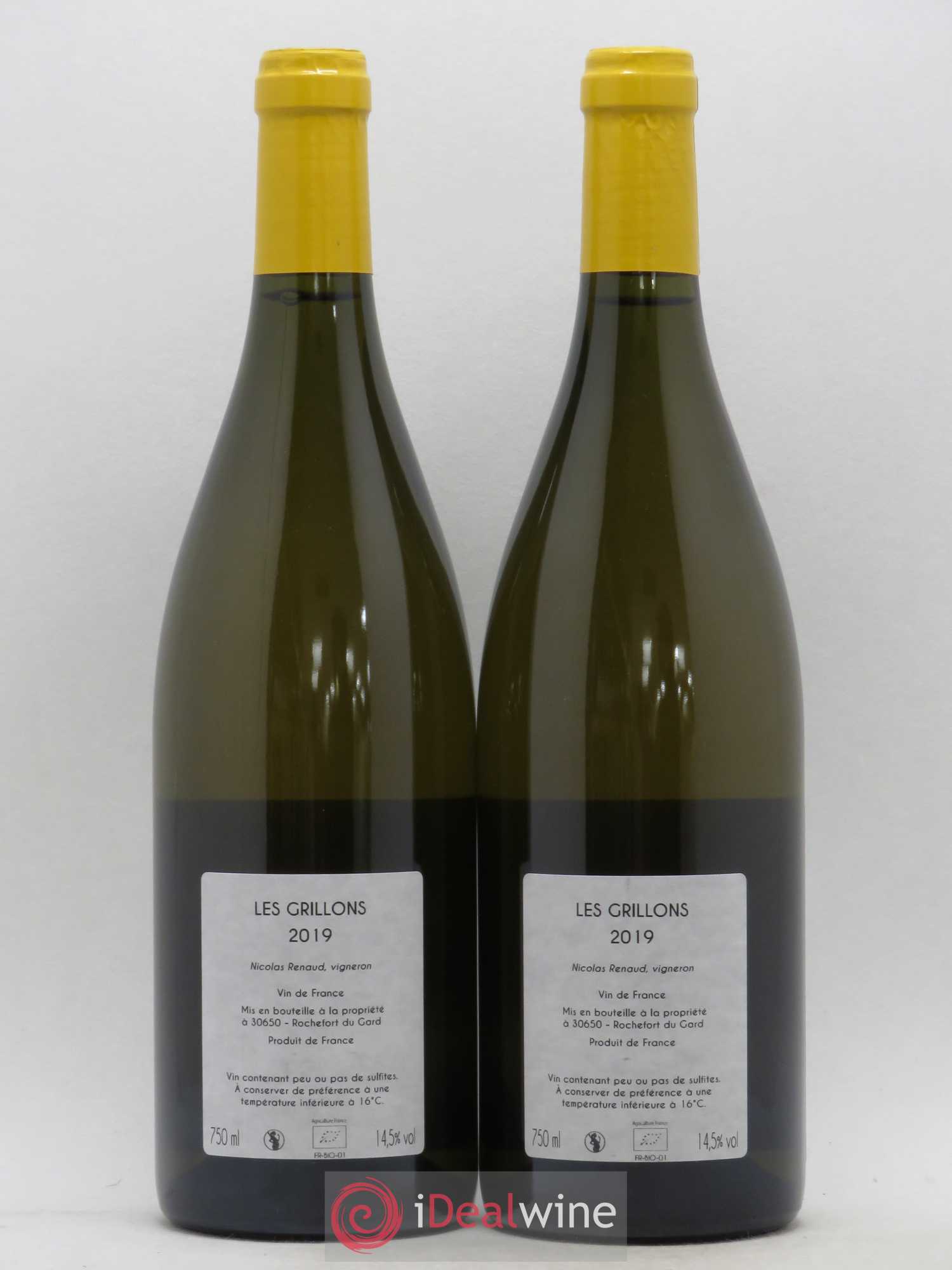 Vin de France Les Grillons Clos des Grillons 2019 - Lot de 2 bouteilles - 1