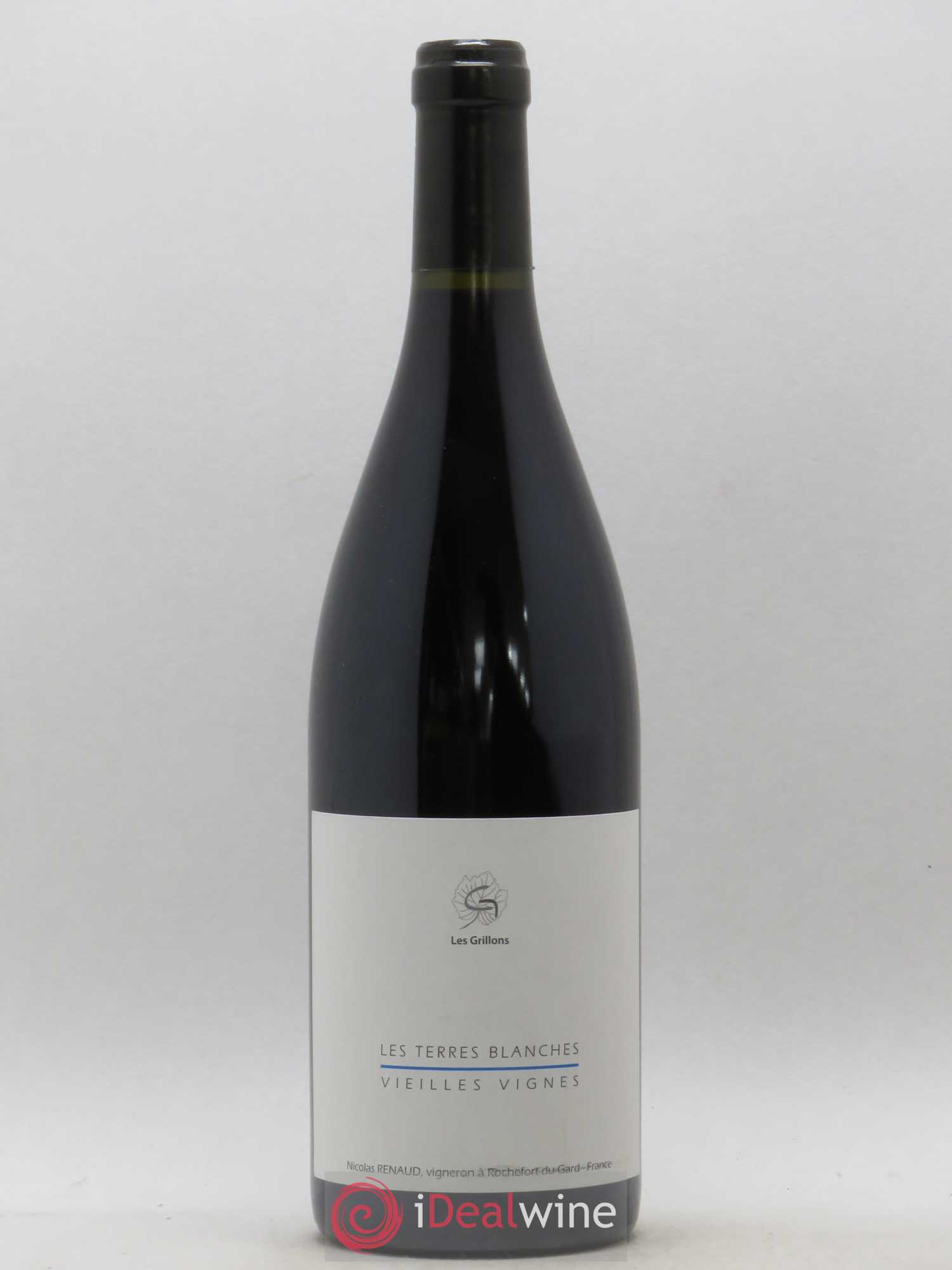 Vin de France Les Terres Blanches Vieilles vignes Clos des Grillons 2018 - Lot de 1 bouteille - 0