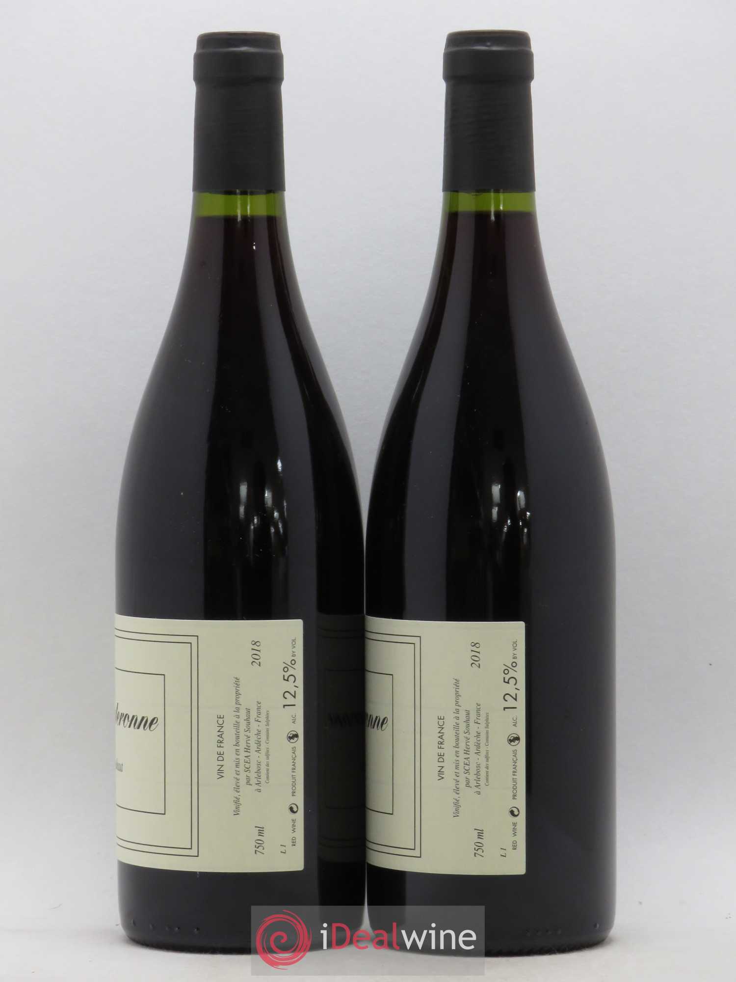 Vin de France La Souteronne Hervé Souhaut - Domaine Romaneaux-Destezet 2018 - Lot de 2 bouteilles - 1