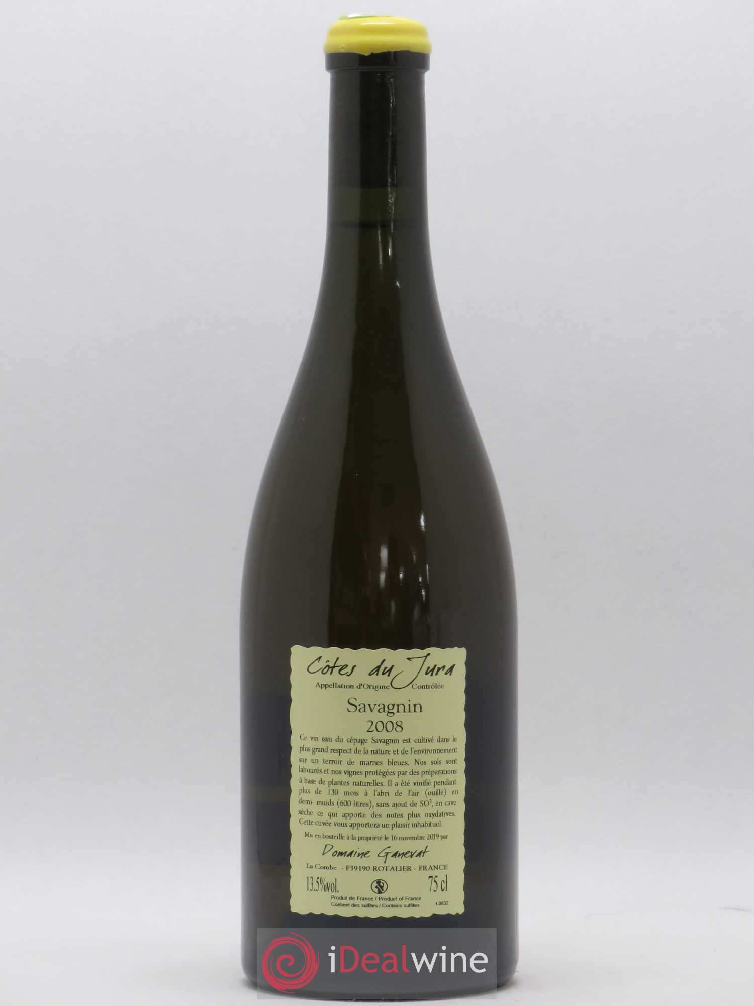 Côtes du Jura Les Vignes de mon Père Jean-François Ganevat (Domaine) 2008 - Lot de 1 bouteille - 1