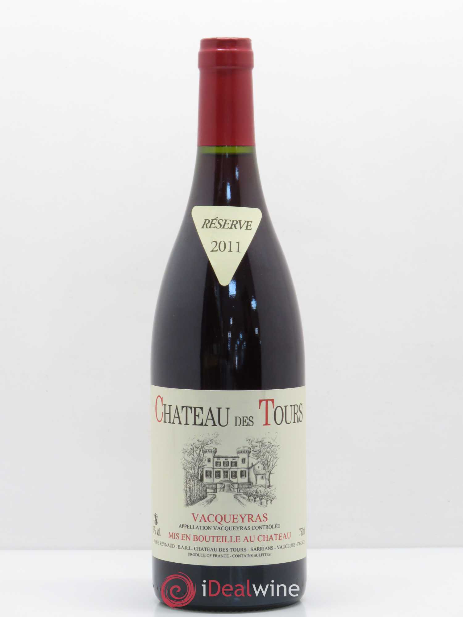 Vacqueyras Château des Tours Emmanuel Reynaud 2011 - Lot de 1 bouteille - 0