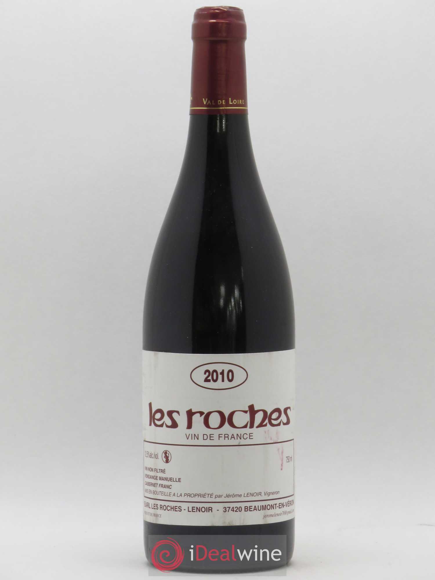 Vin de France Les Roches Lenoir 2010 - Lot de 1 bouteille - 0