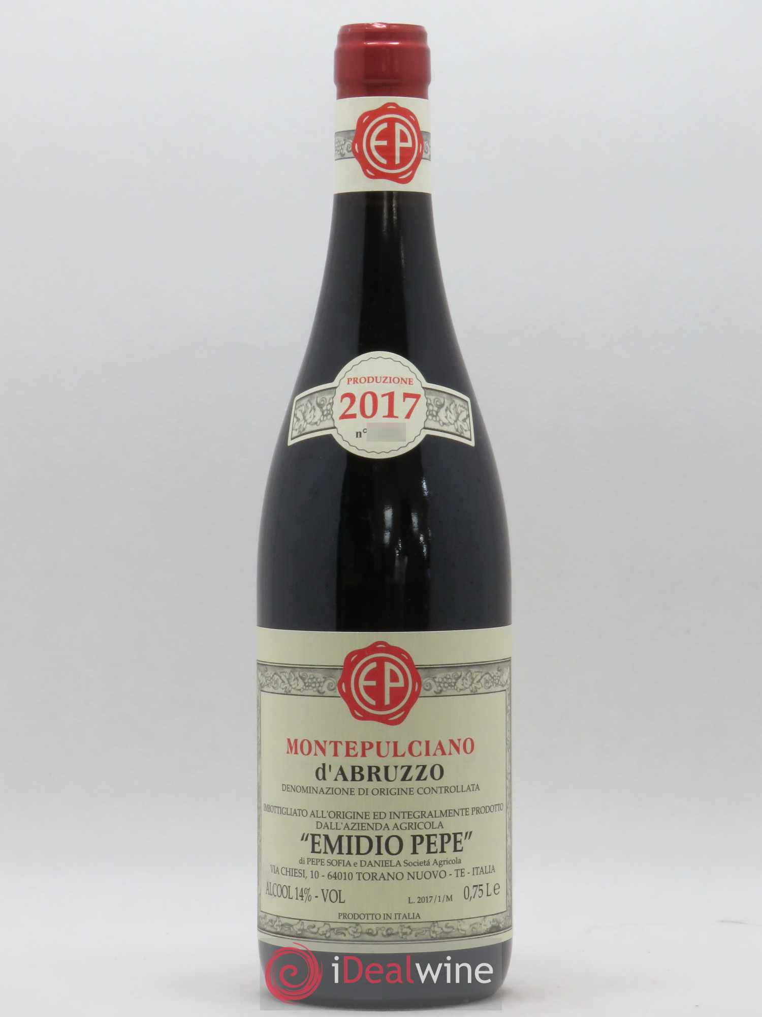 Montepulciano d'Abruzzo DOC Riserva Vecchie Viti Emidio Pepe 2017 - Lot de 1 bouteille - 0
