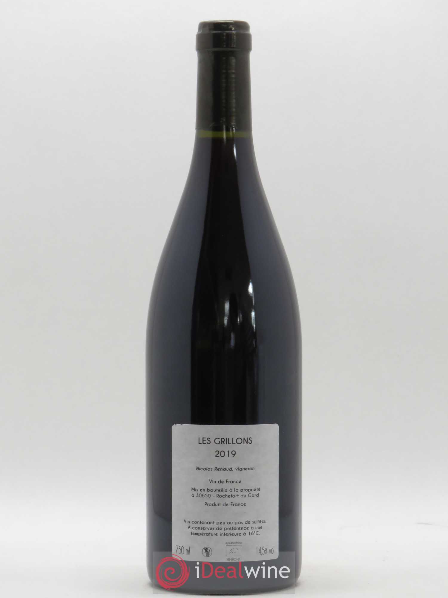 Vin de France Les Grillons Clos des Grillons 2019 - Lot de 1 bouteille - 1