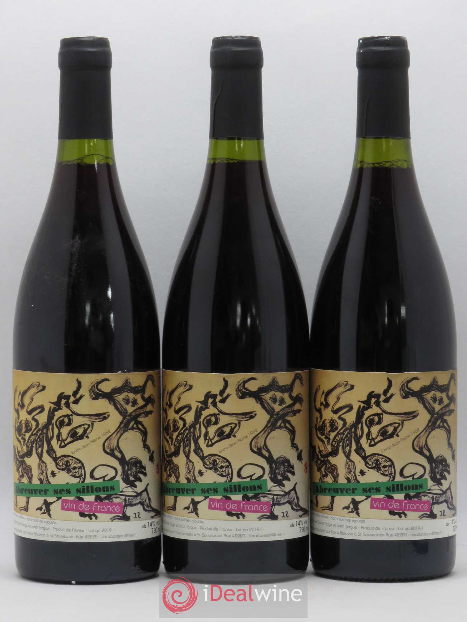 Vin de France Abreuver ses sillons Daniel Sage 2018 - Lot de 3 bouteilles - 0