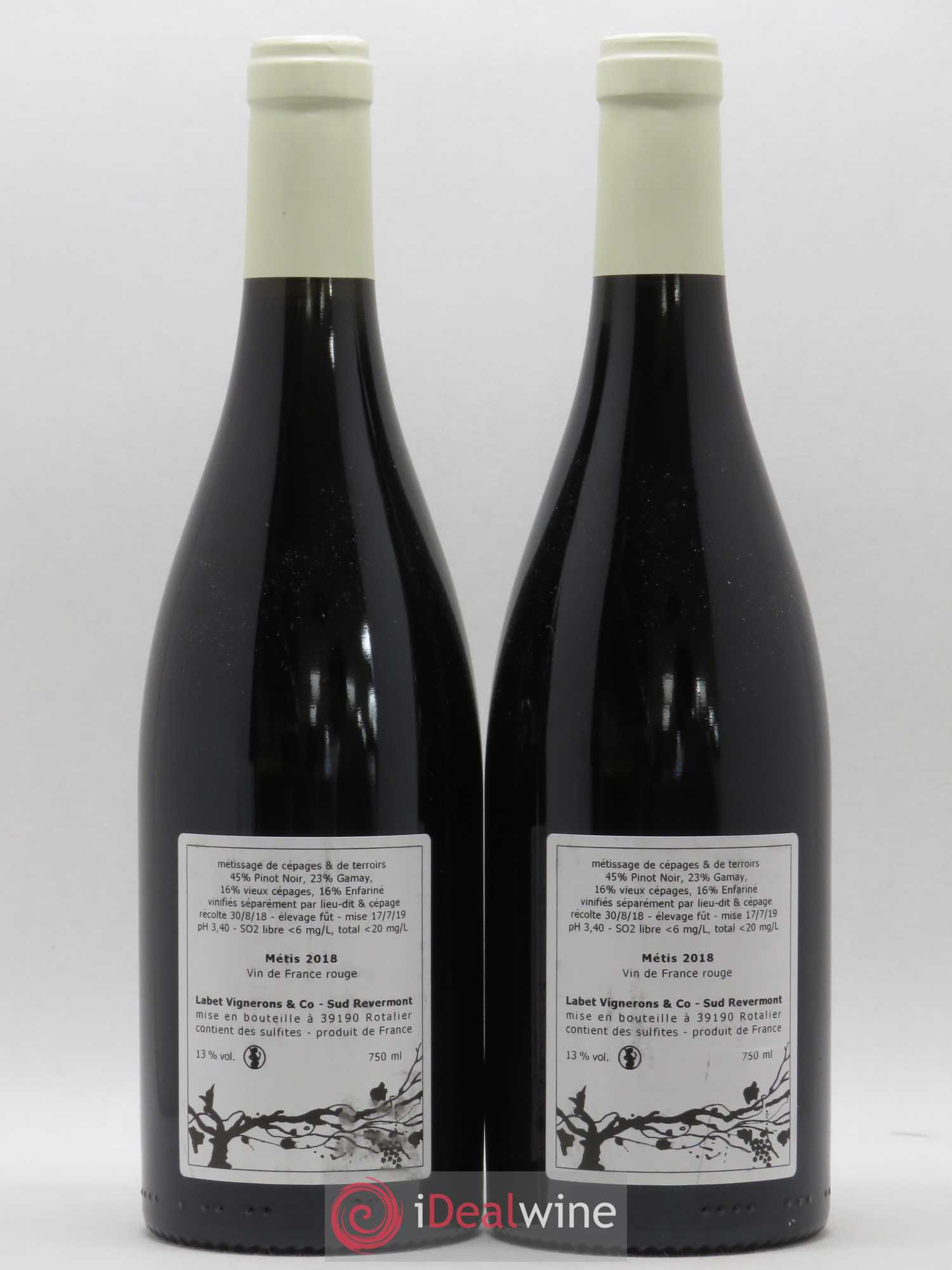 Vin de France Métis Romain - Julien  - Charline Labet 2018 - Lotto di 2 bottiglie - 1