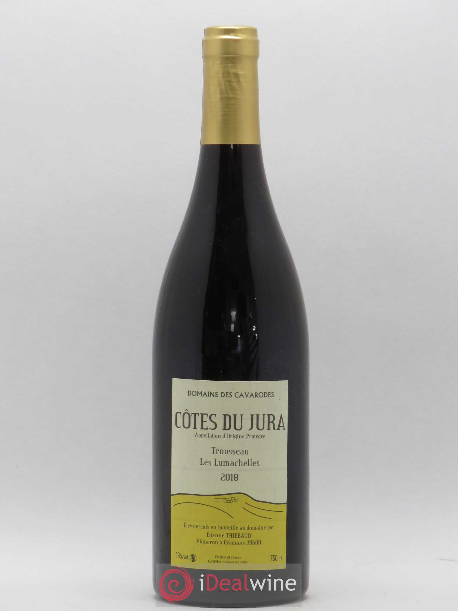 Côtes du Jura Trousseau Les Lumachelles Cavarodes (Domaine des) - Etienne Thiébaud 2018 - Lot de 1 bouteille - 0