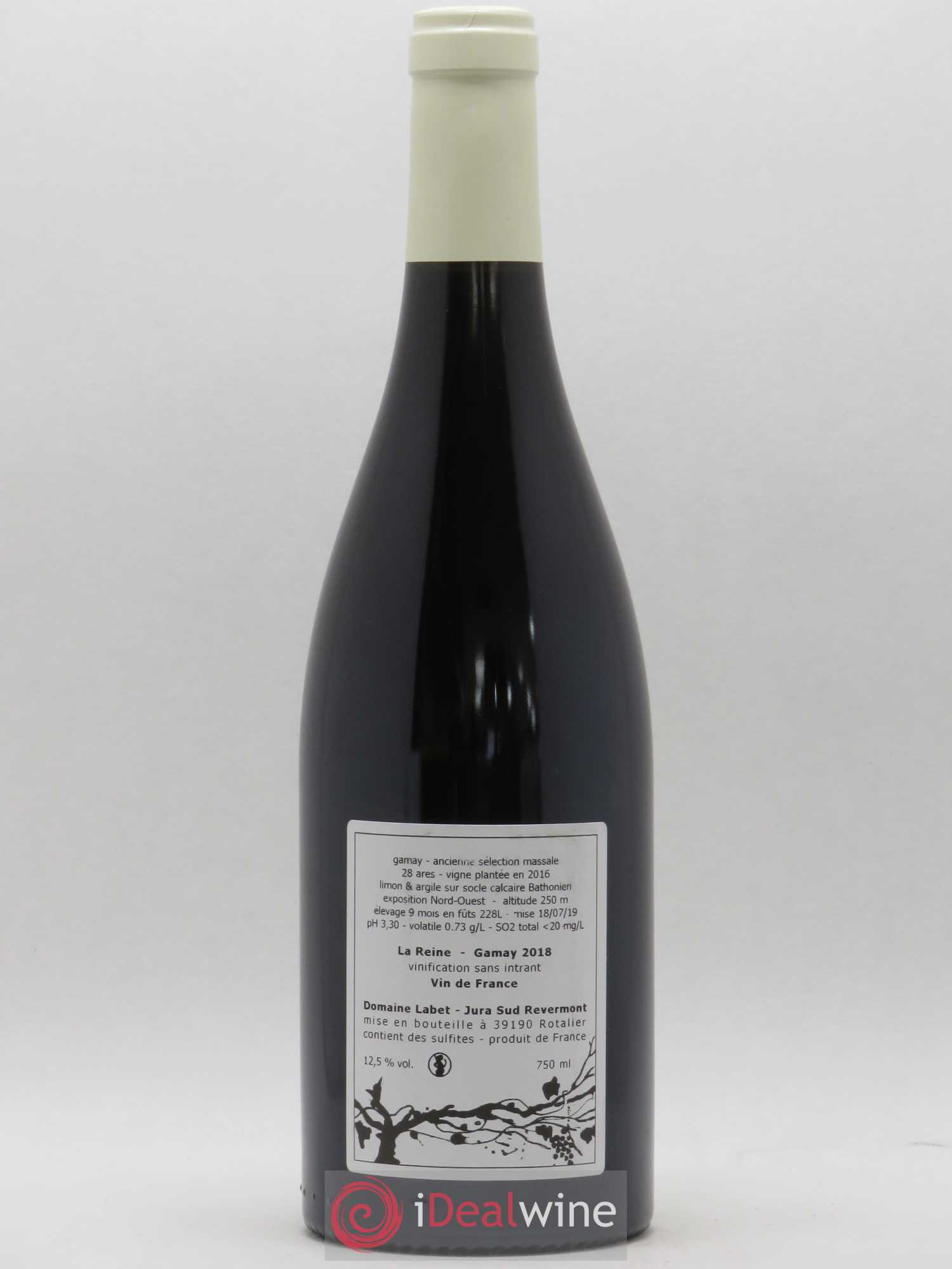 Vin de France Gamay La Reine Labet (Domaine) 2018 - Lot de 1 bouteille - 1