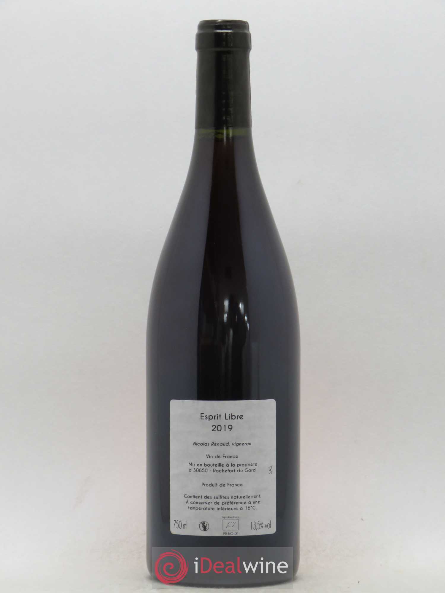 Vin de France Esprit Libre Clos des Grillons 2019 - Lot de 1 bouteille - 1