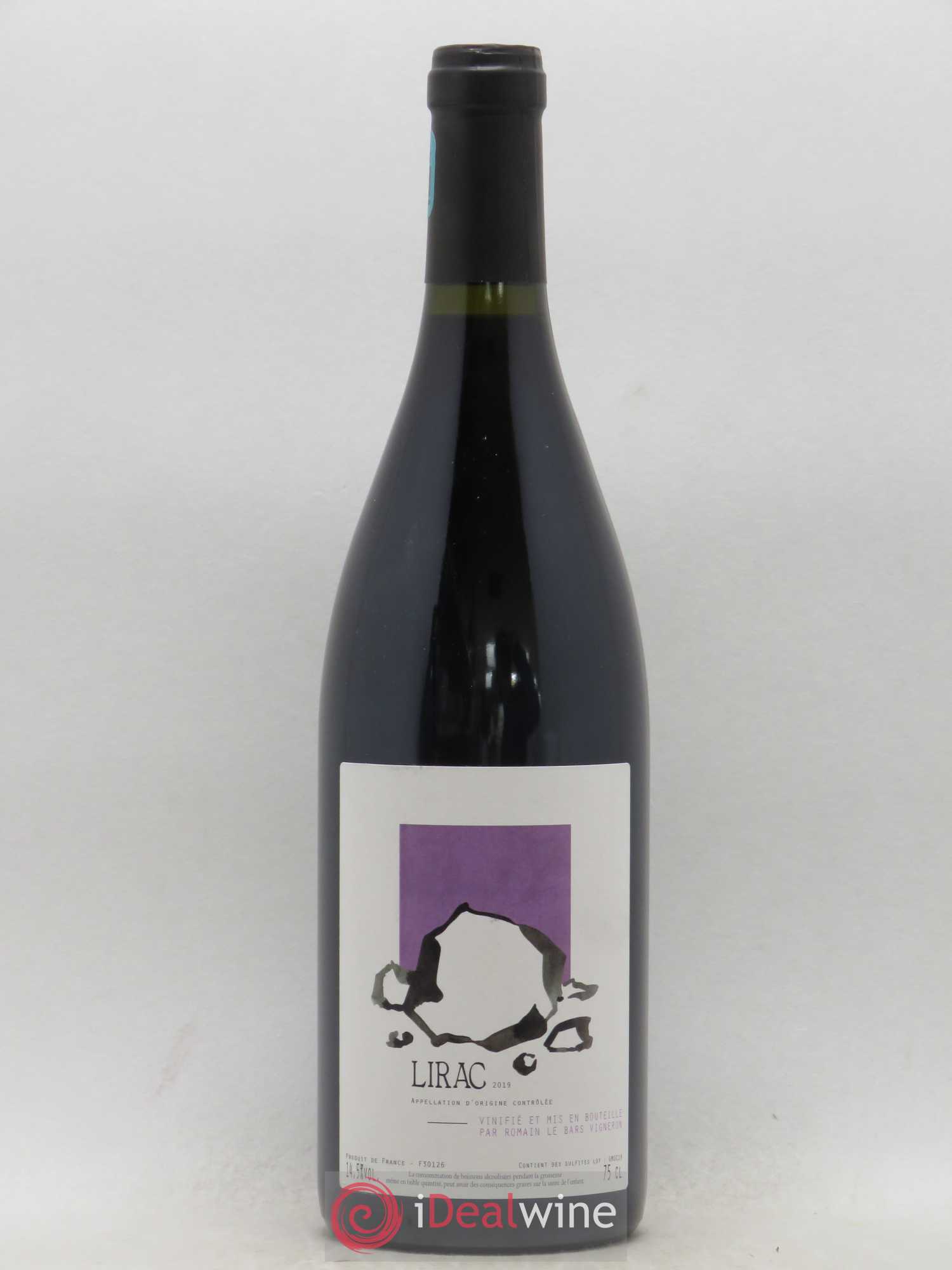 Lirac Romain Le Bars 2019 - Lot de 1 bouteille - 0