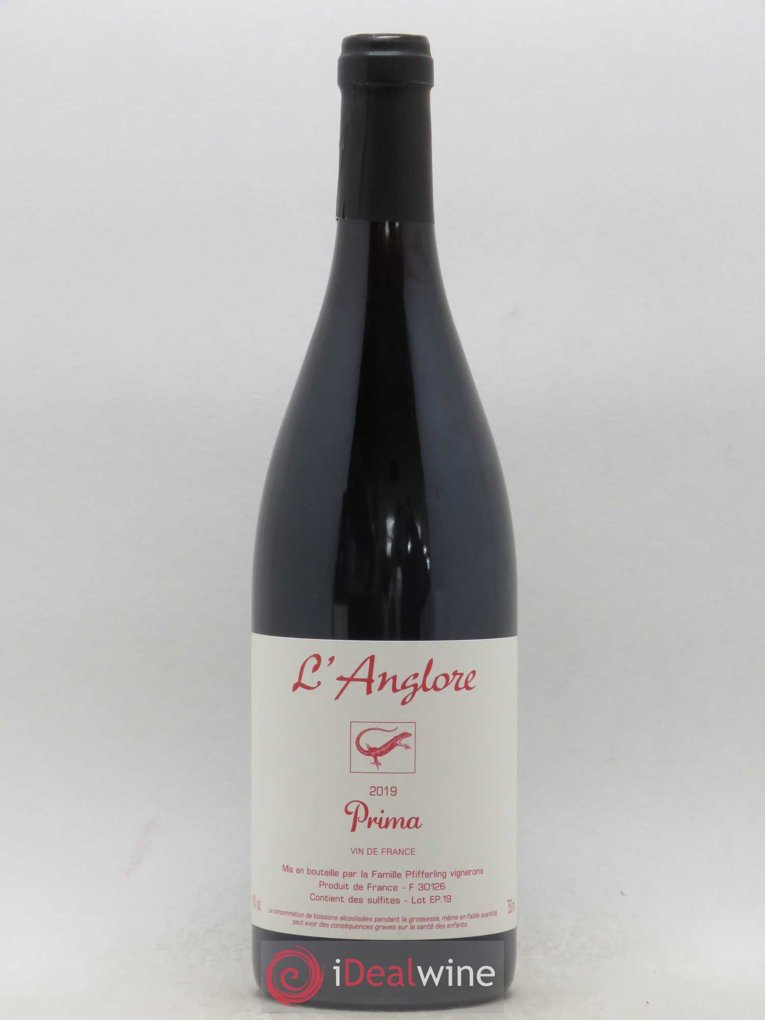 Vin de France Prima L'Anglore 2019 - Lot de 1 bouteille - 0