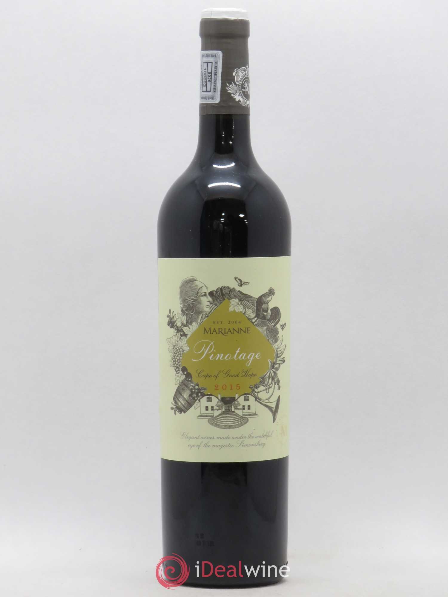 Vins Etrangers Afrique du Sud Pinotage Marianne Wine Estate 2015 - Posten von 1 Flasche - 0