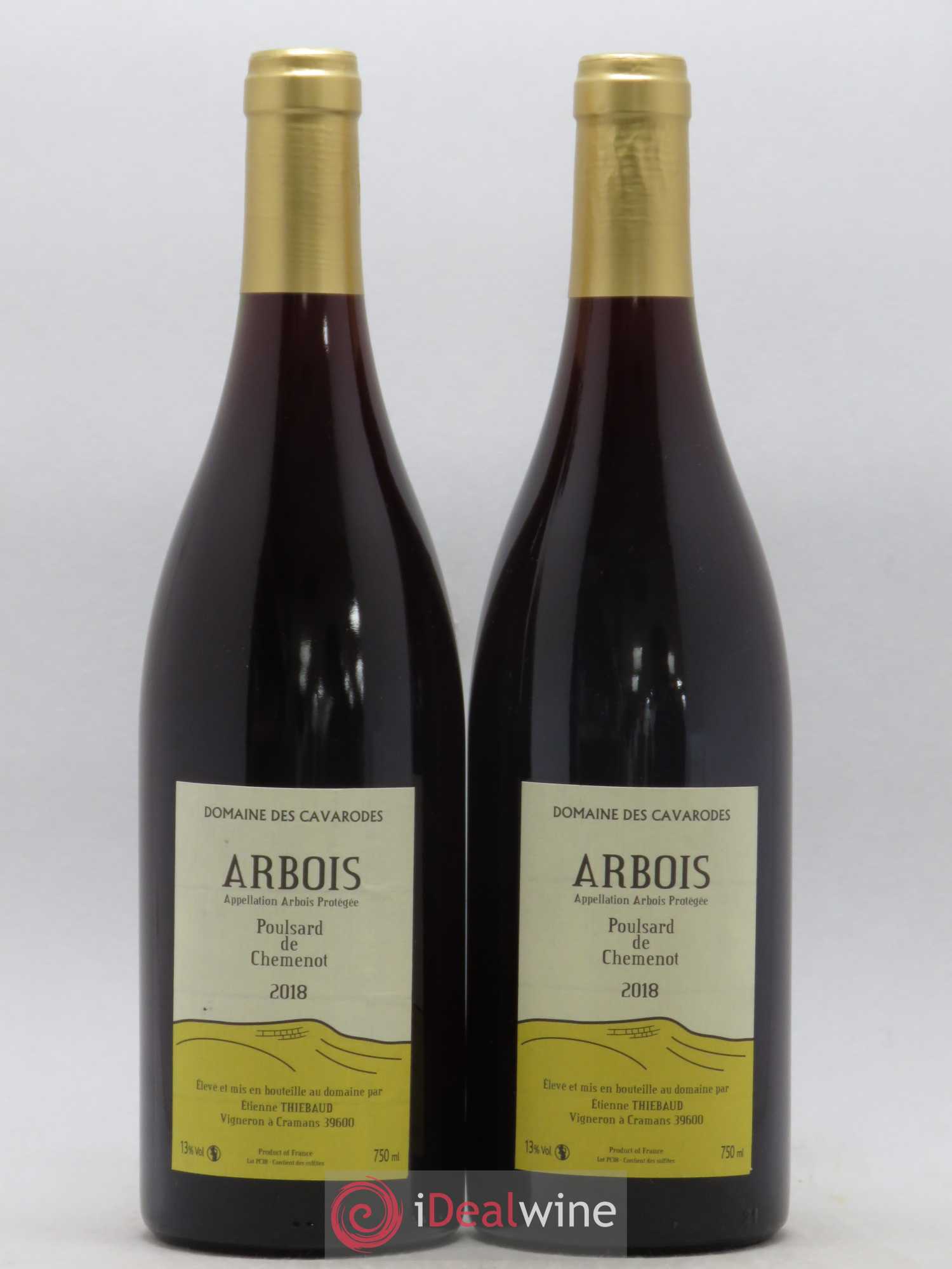 Arbois Poulsard de Chemenot Cavarodes (Domaine des) - Etienne Thiébaud 2018 - Lot de 2 bouteilles - 0