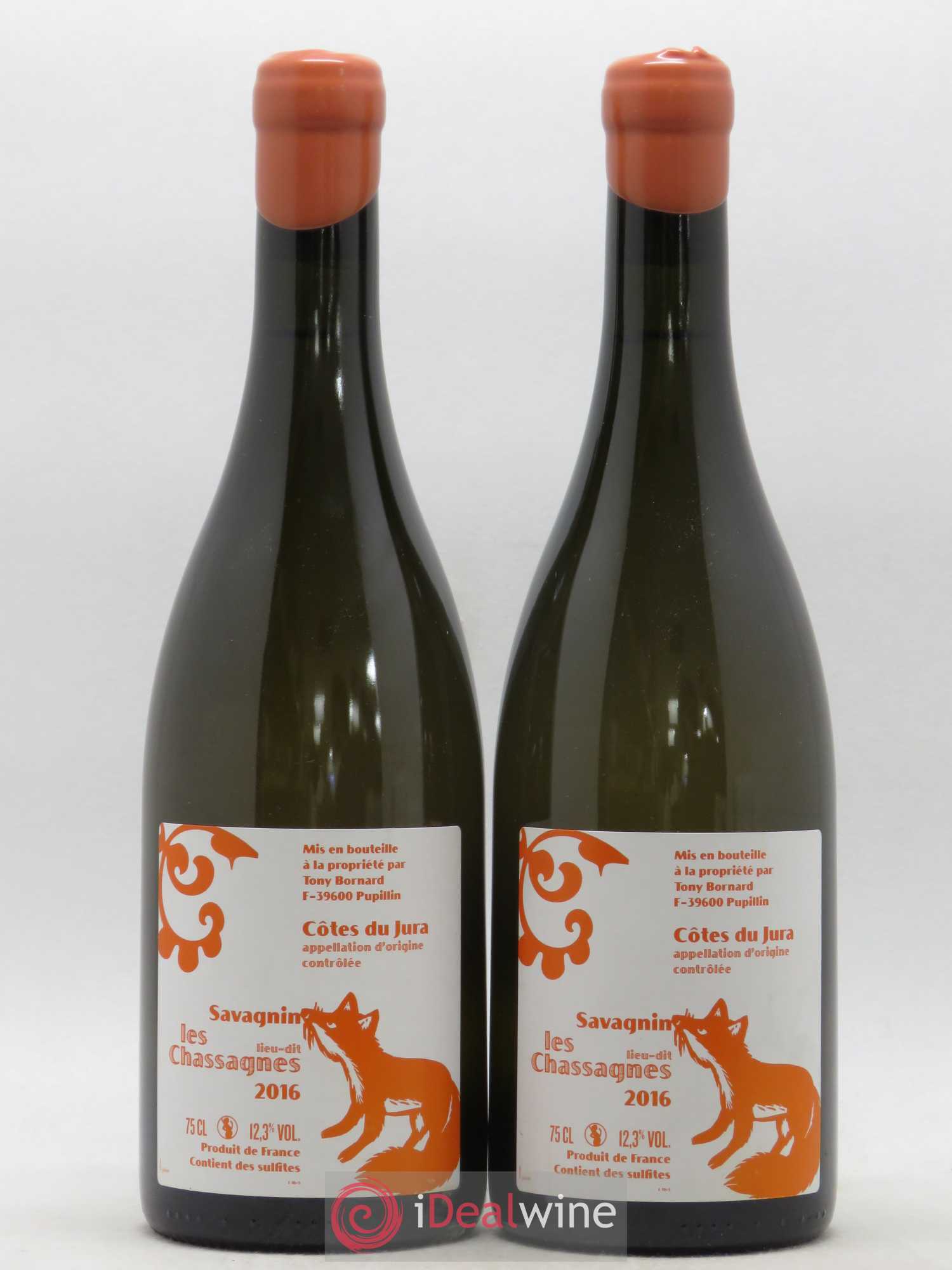 Côtes du Jura Les Chassagnes Savagnin Philippe Bornard 2016 - Posten von 2 Flaschen - 0