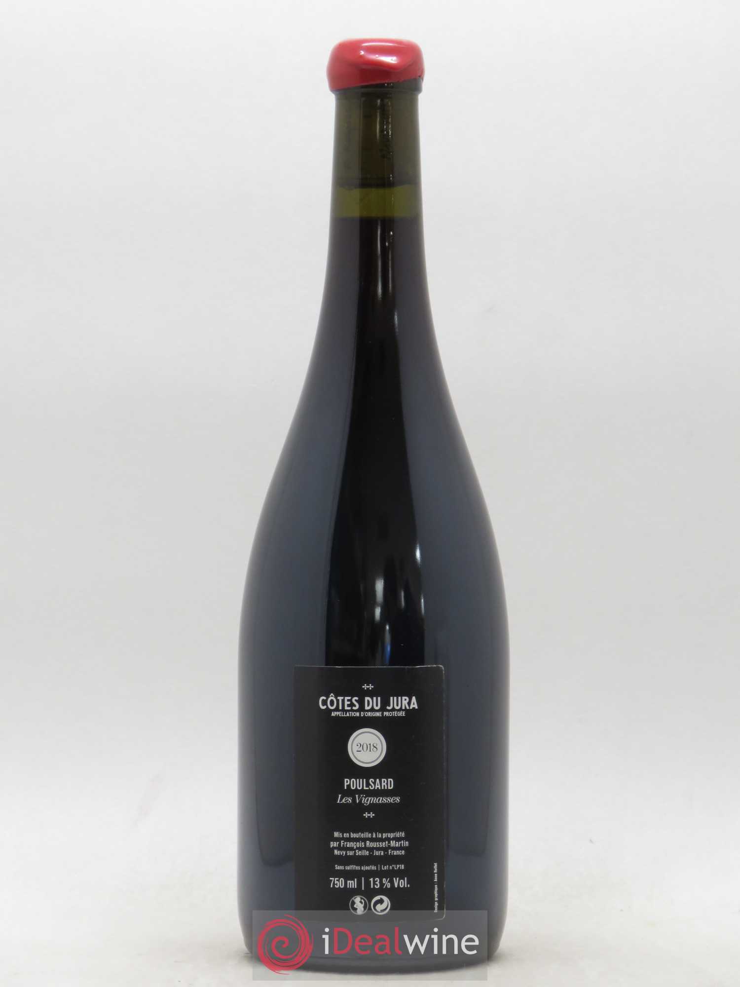 Côtes du Jura Les Vignasses Poulsard François Rousset Martin 2018 - Lot de 1 bouteille - 1