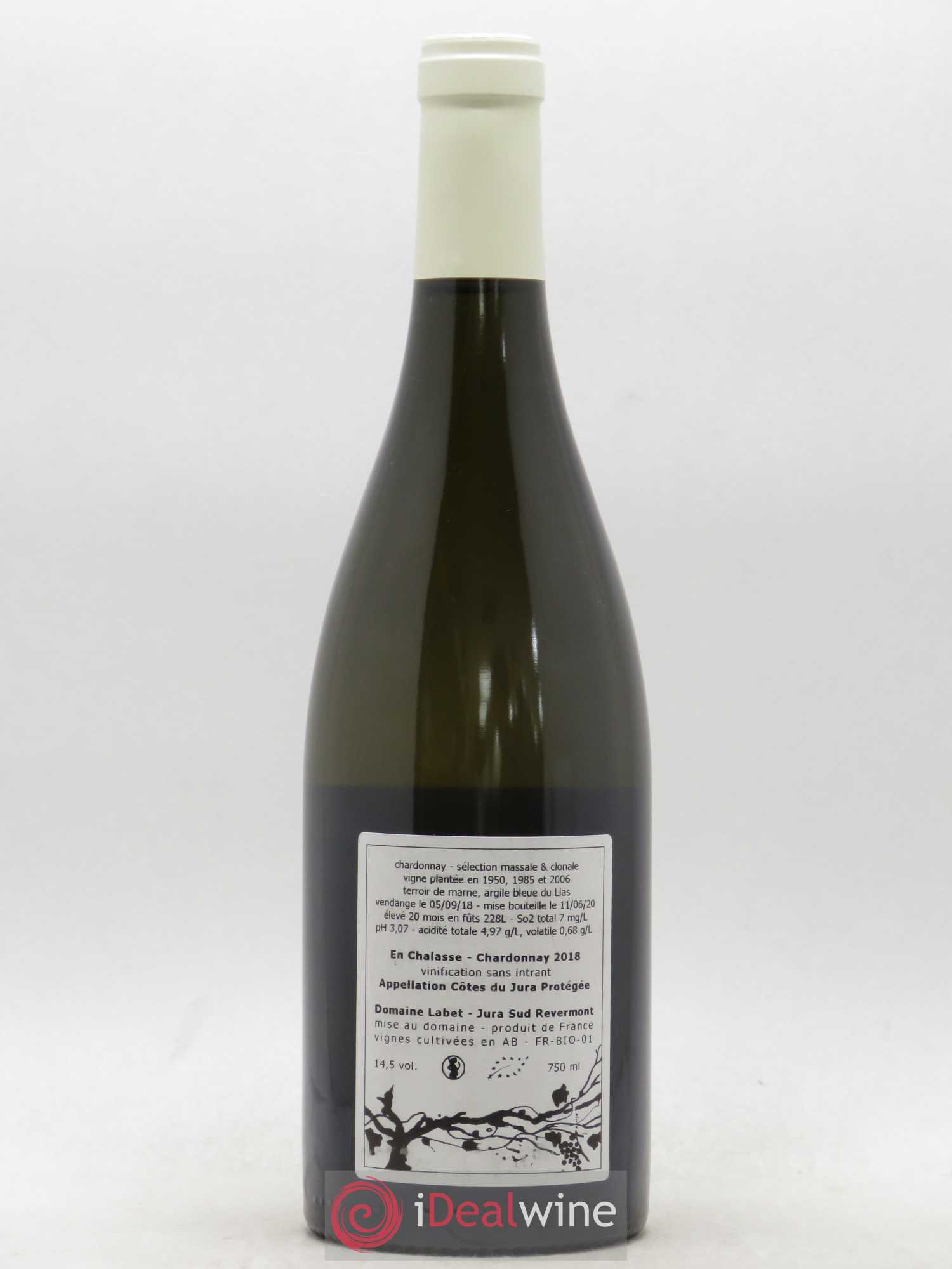 Côtes du Jura Chardonnay En Chalasse Romain - Julien  - Charline Labet 2018 - Lot de 1 bouteille - 1