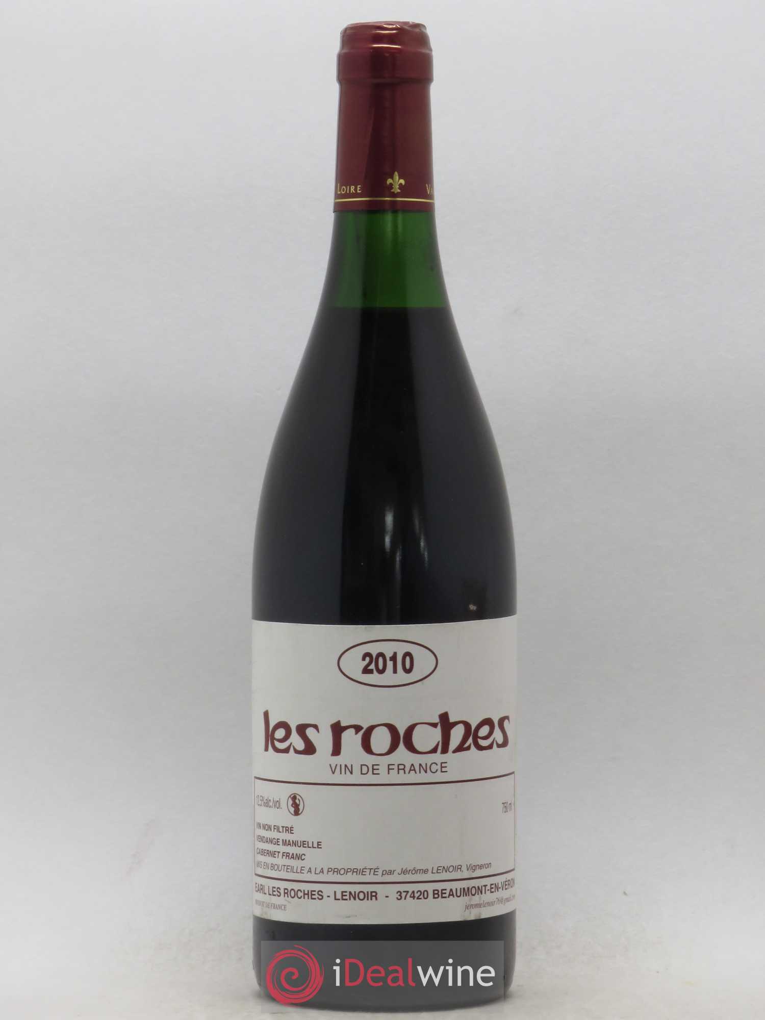 Vin de France Les Roches Lenoir (Domaine) 2010 - Posten von 1 Flasche - 0