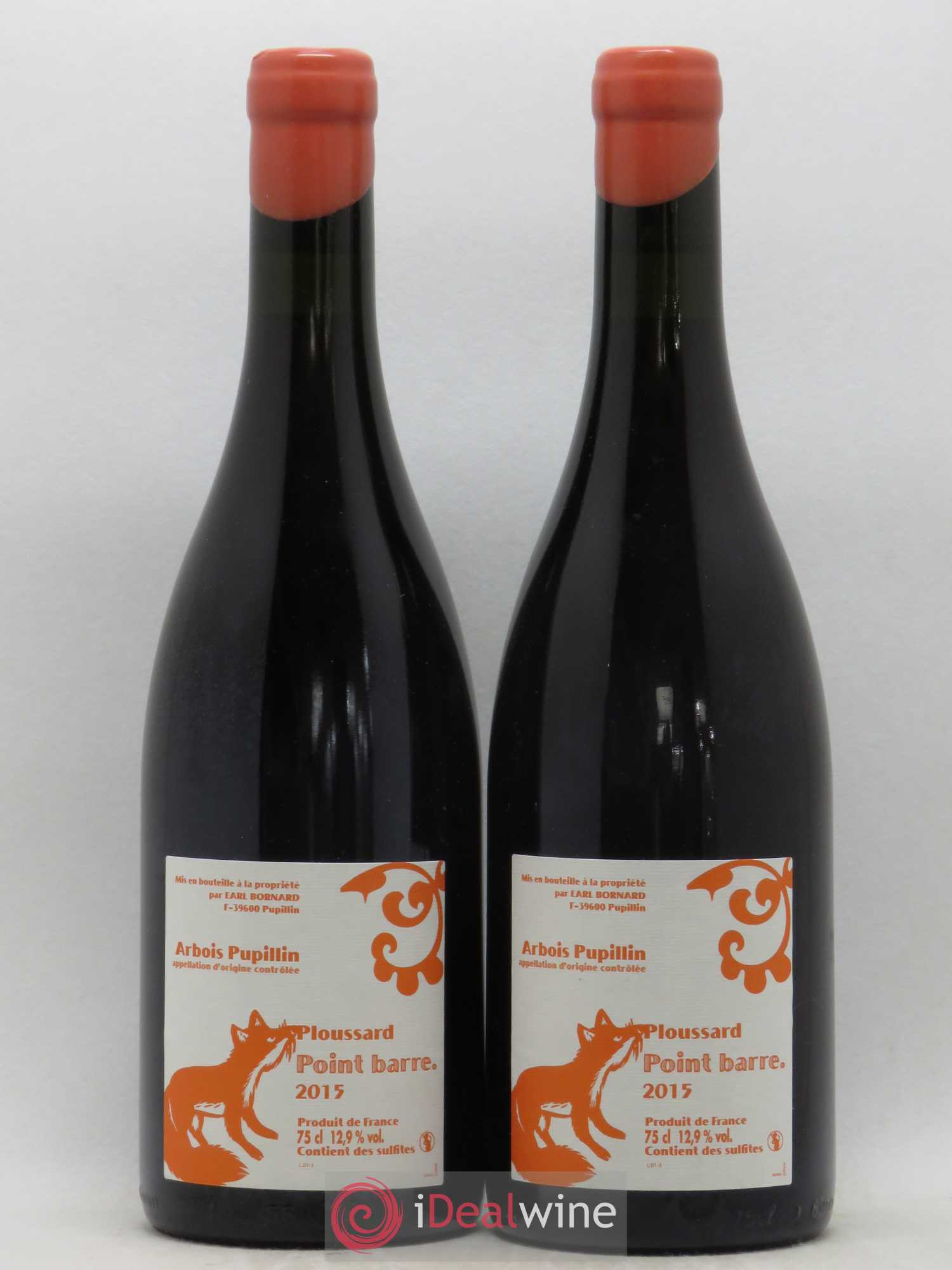 Arbois-Pupillin Ploussard Point Barre Bornard 2015 - Lot de 2 bouteilles - 0