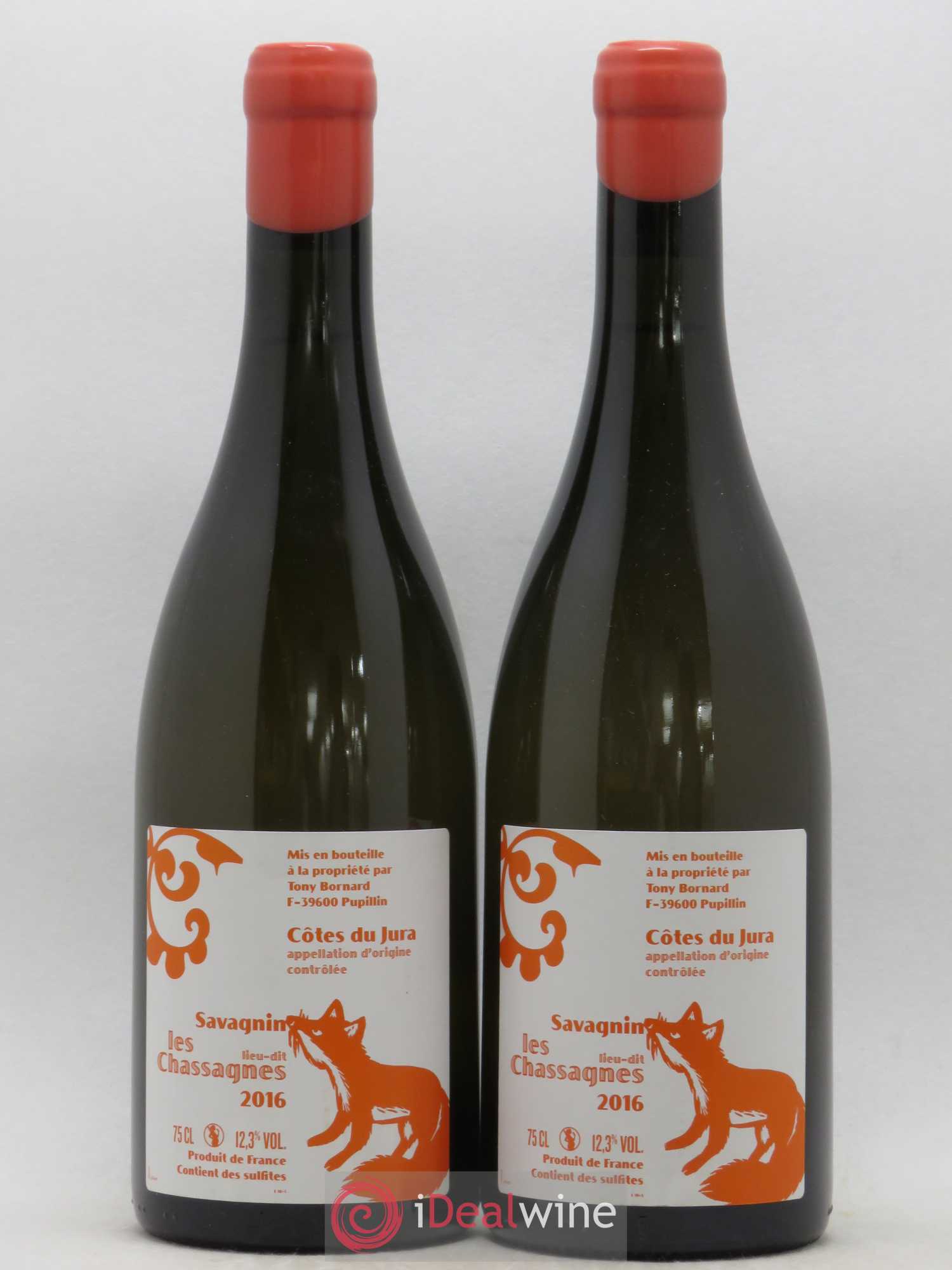 Côtes du Jura Les Chassagnes Philippe Bornard 2016 - Posten von 2 Flaschen - 0