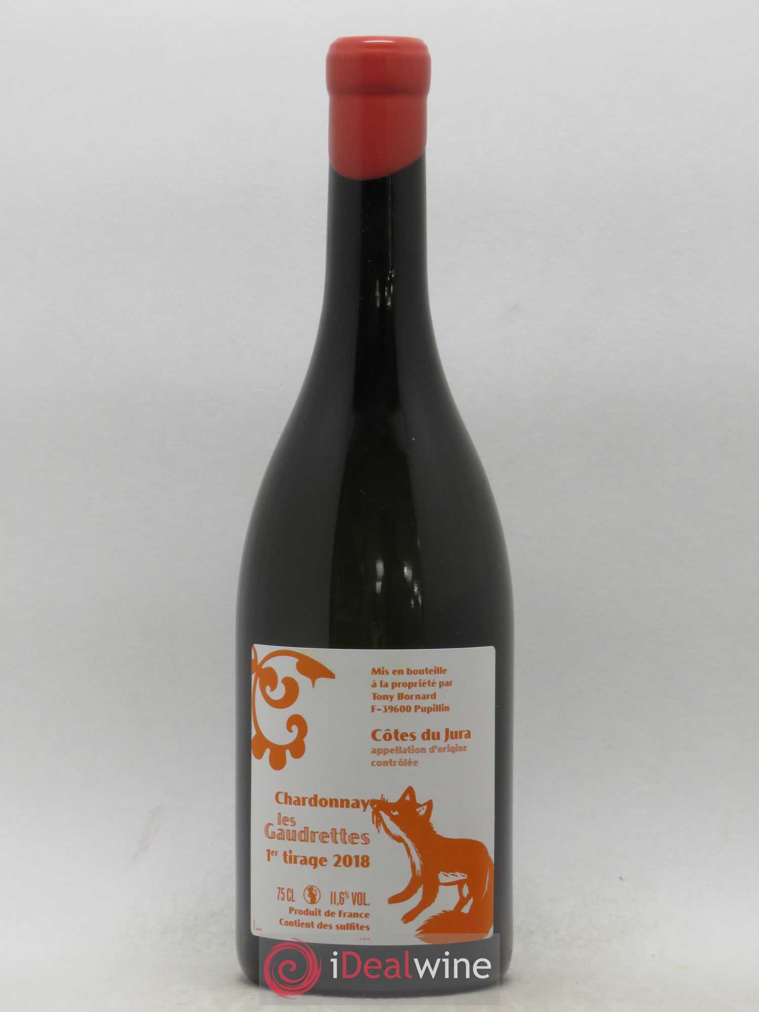 Côtes du Jura Les Gaudrettes 1er Tirage Philippe Bornard 2018 - Posten von 1 Flasche - 0