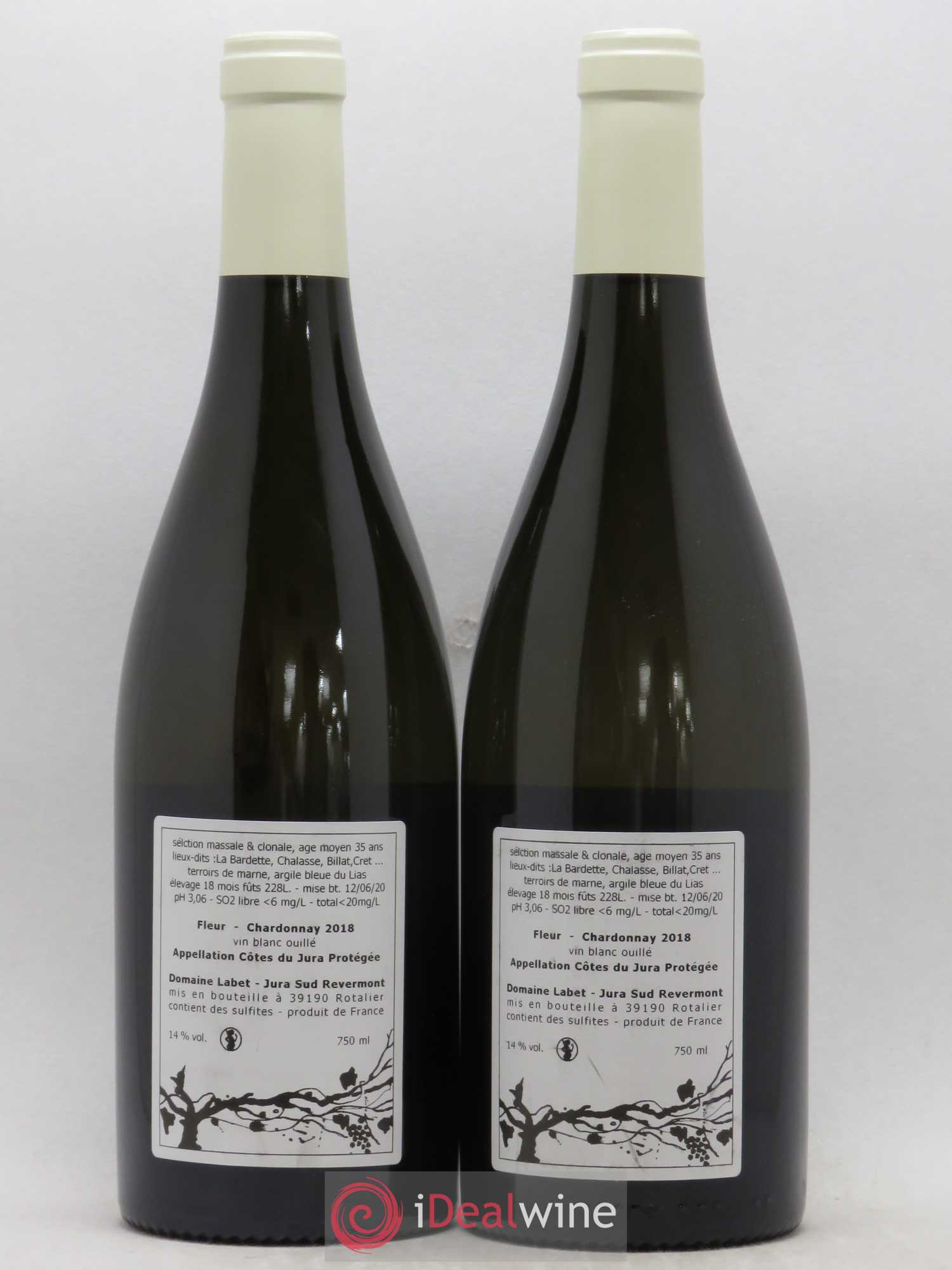 Côtes du Jura Fleur Domaine Labet 2018 - Posten von 2 Flaschen - 1