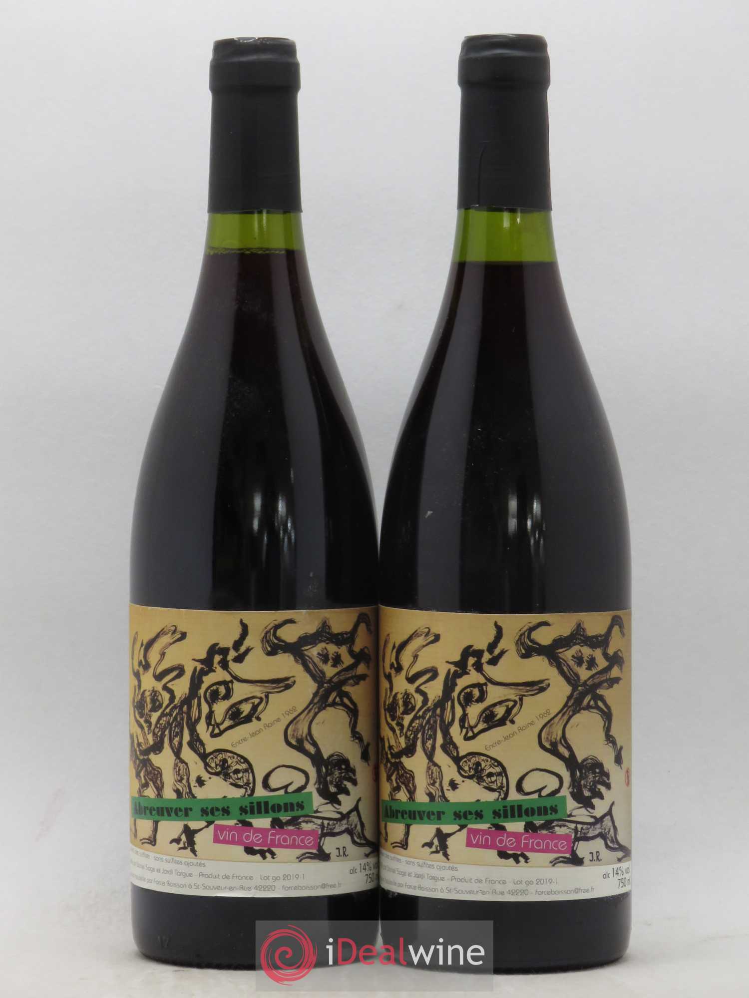 Vin de France Abreuver ses sillons Daniel Sage 2018 - Lot de 2 bouteilles - 0